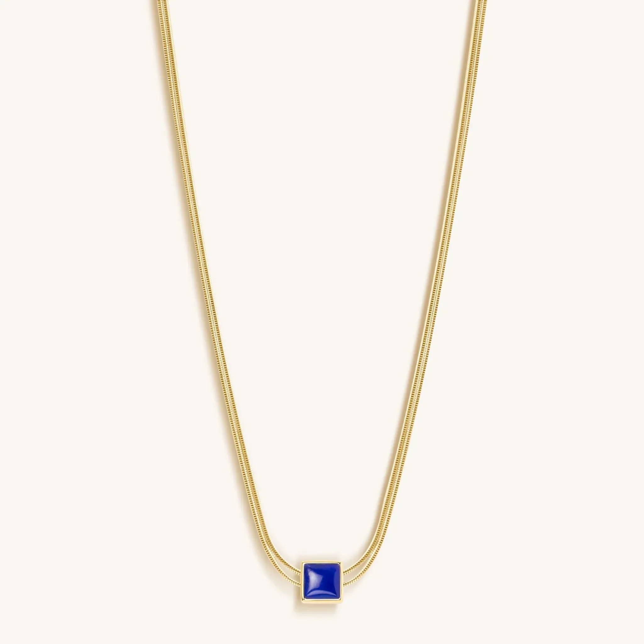 Manifest & Believe - Lapis Lazuli Evil Eye September Birthstone Necklace - Image 5