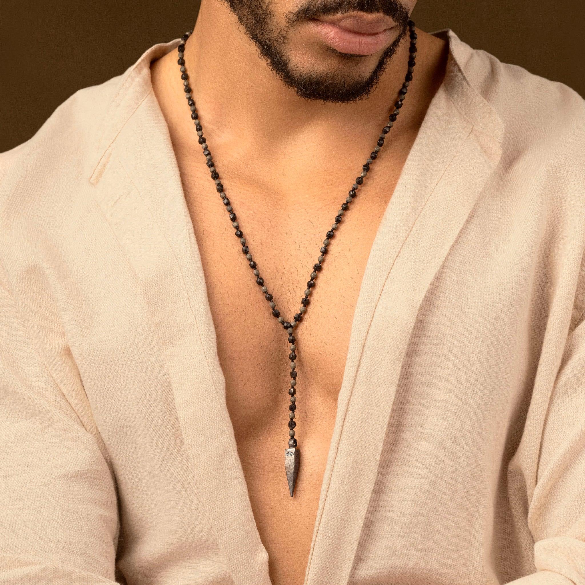 Manifest Improvement - Pyrite Onyx Multi Symbol Pointer Necklace - Image 2