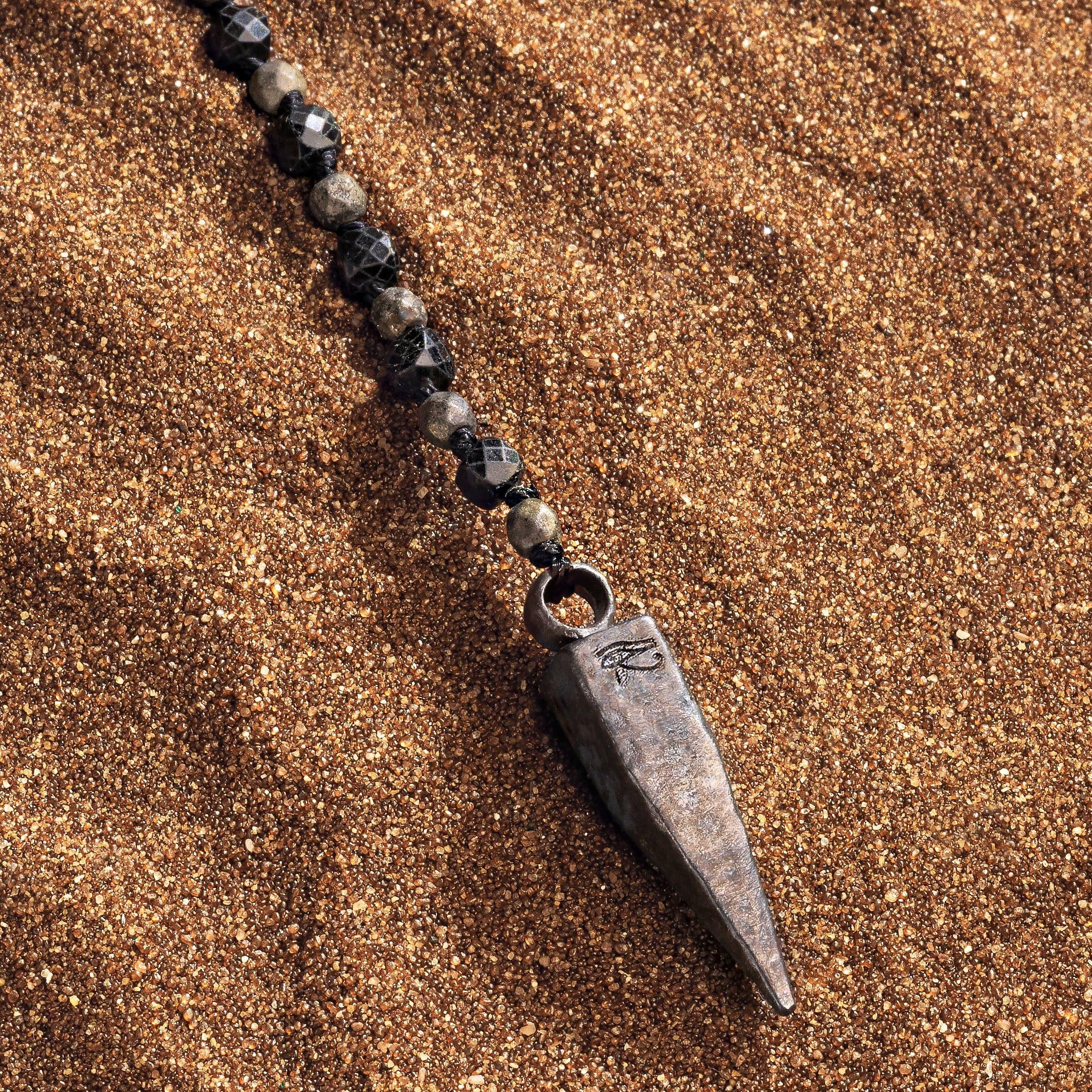 Manifest Improvement - Pyrite Onyx Multi Symbol Pointer Necklace - Image 5