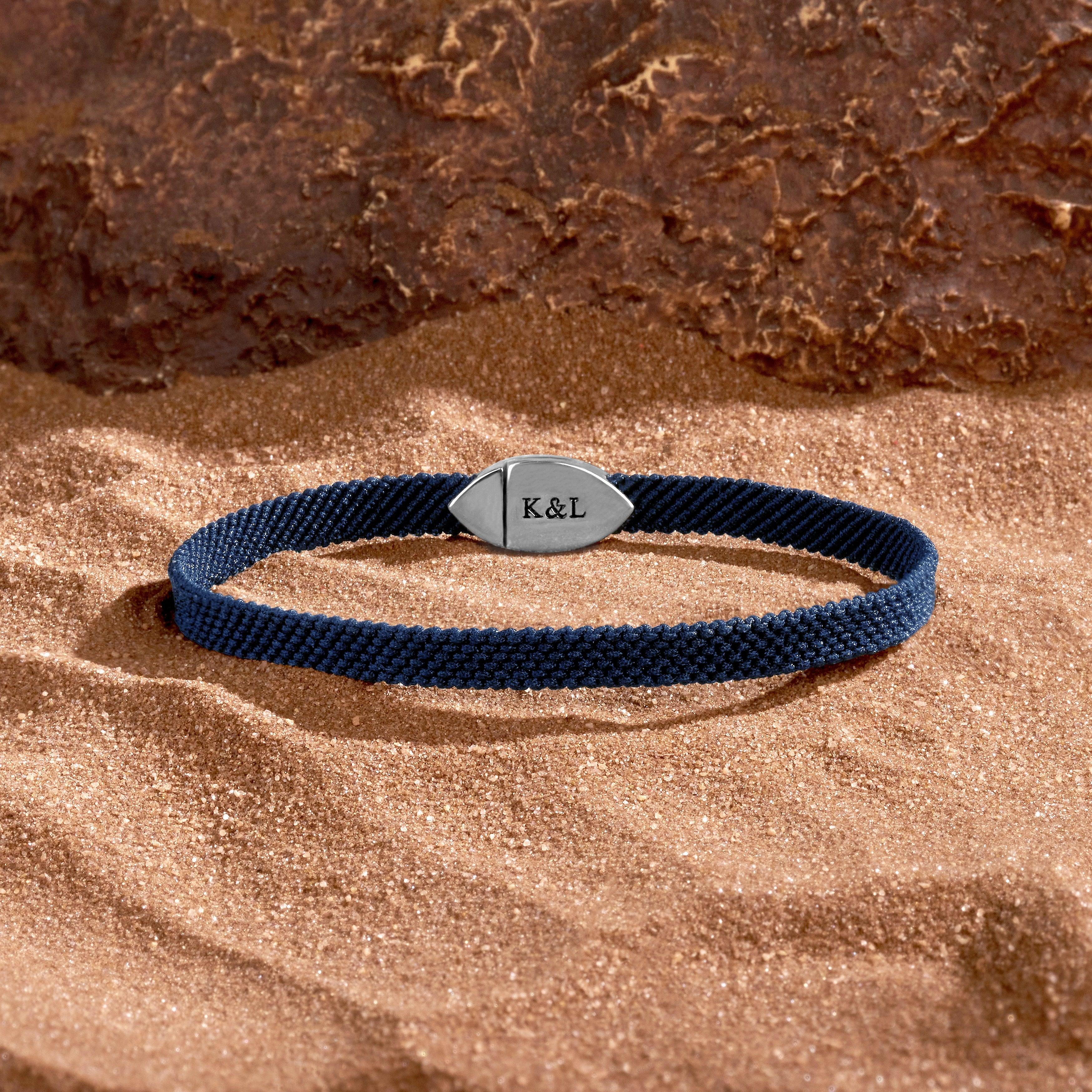 Men's Effortless Calm Blue String Bracelet - Image 3