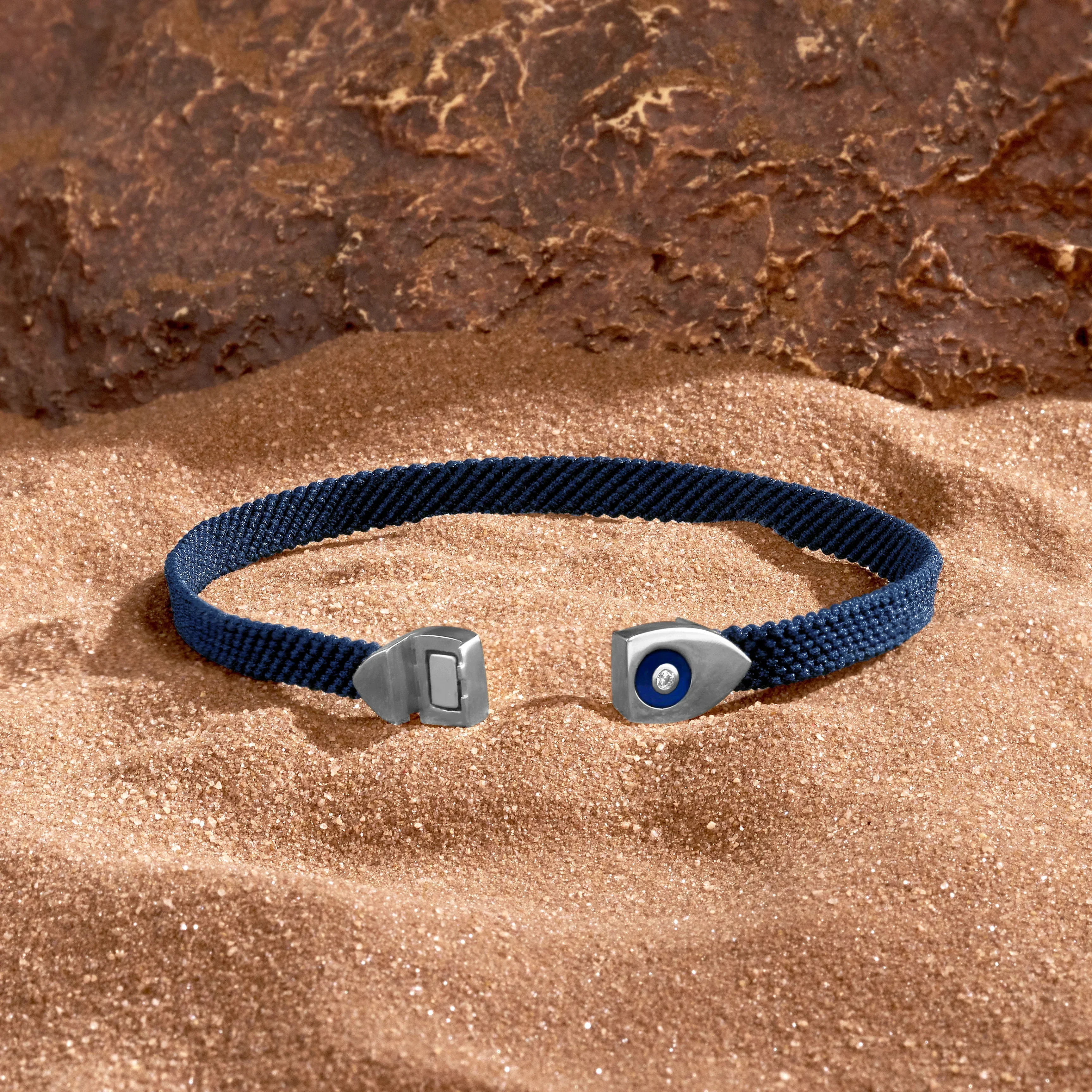 Men's Effortless Calm Blue String Bracelet - Image 4