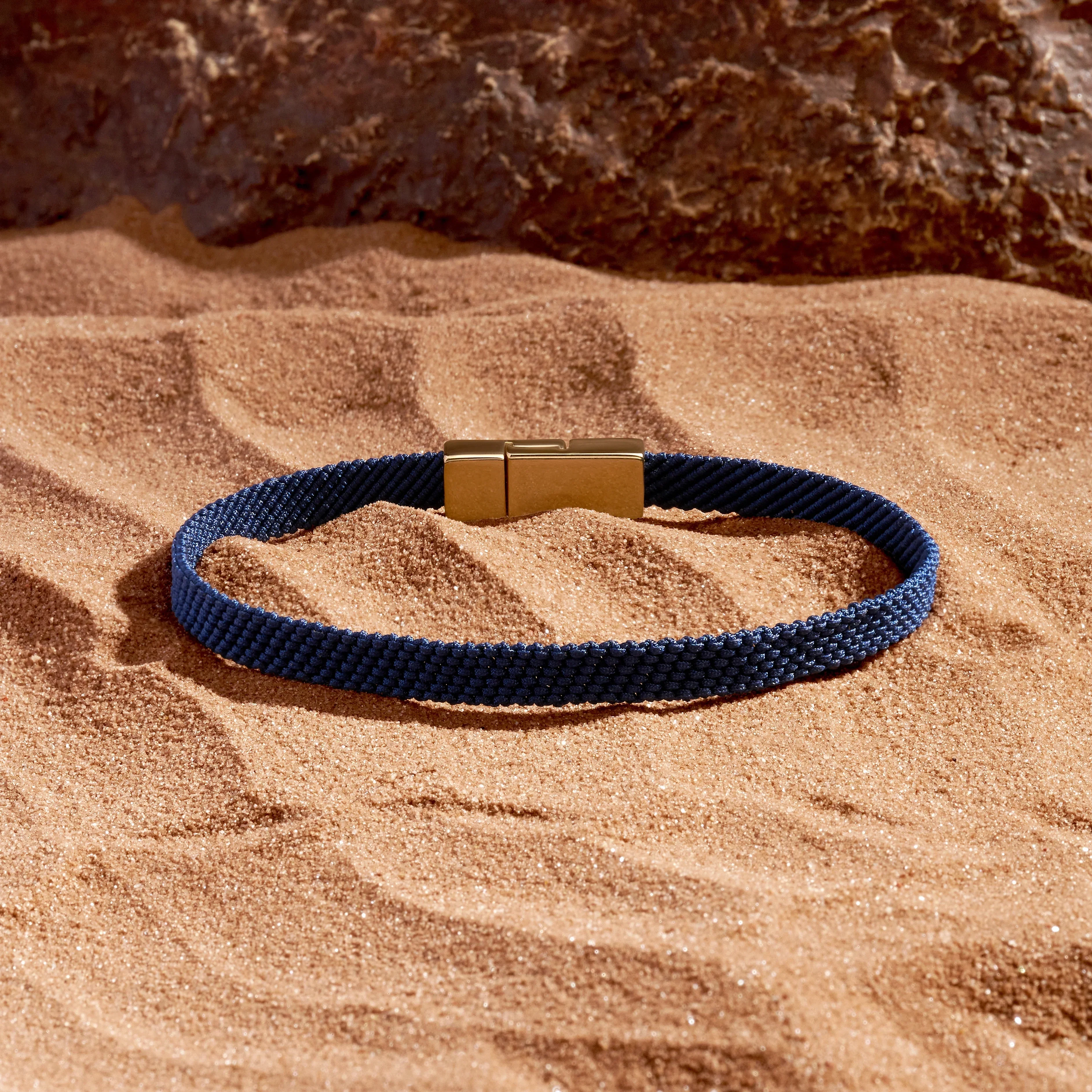 Men's Forever Grateful Blue String Bracelet - Image 3