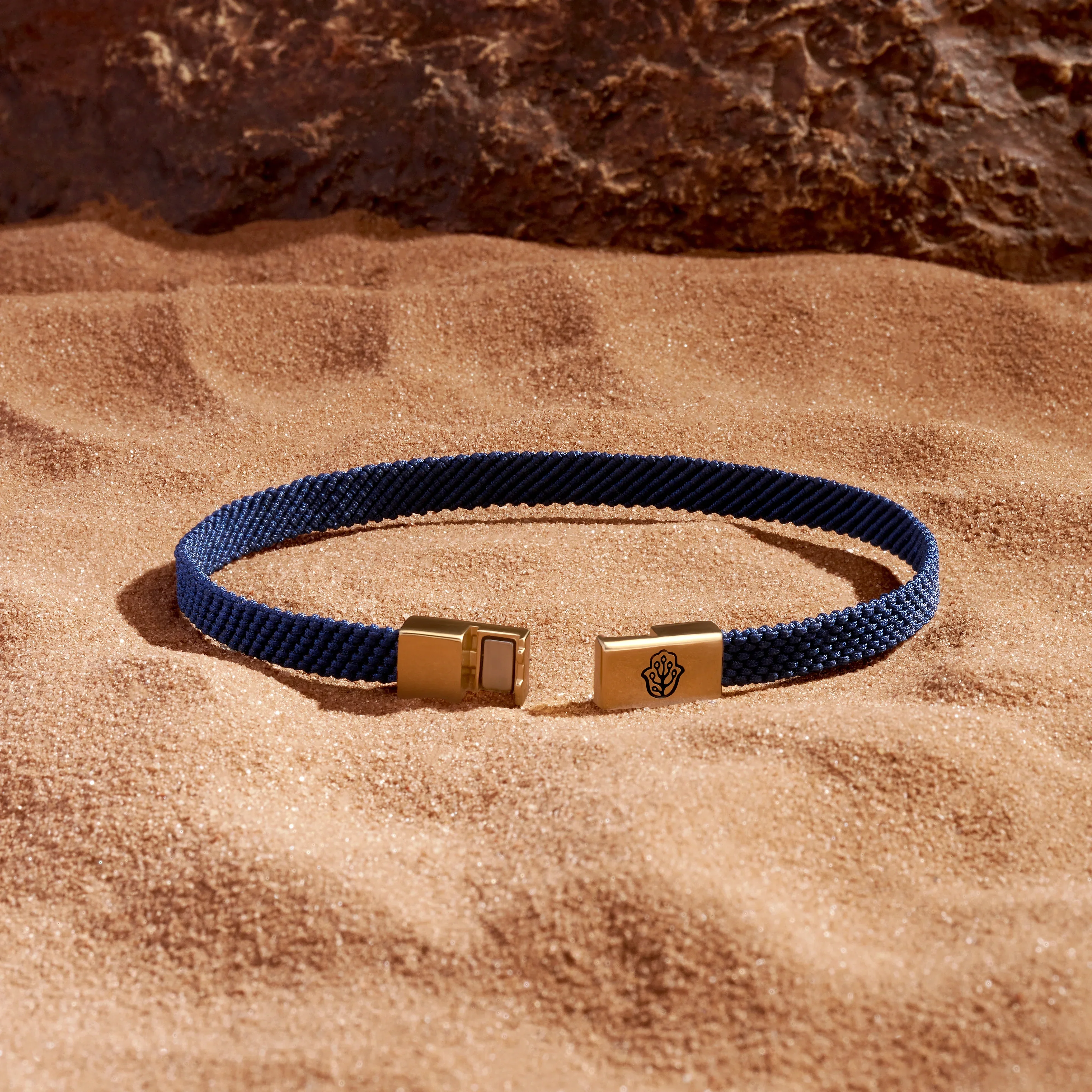 Men's Forever Grateful Blue String Bracelet - Image 4