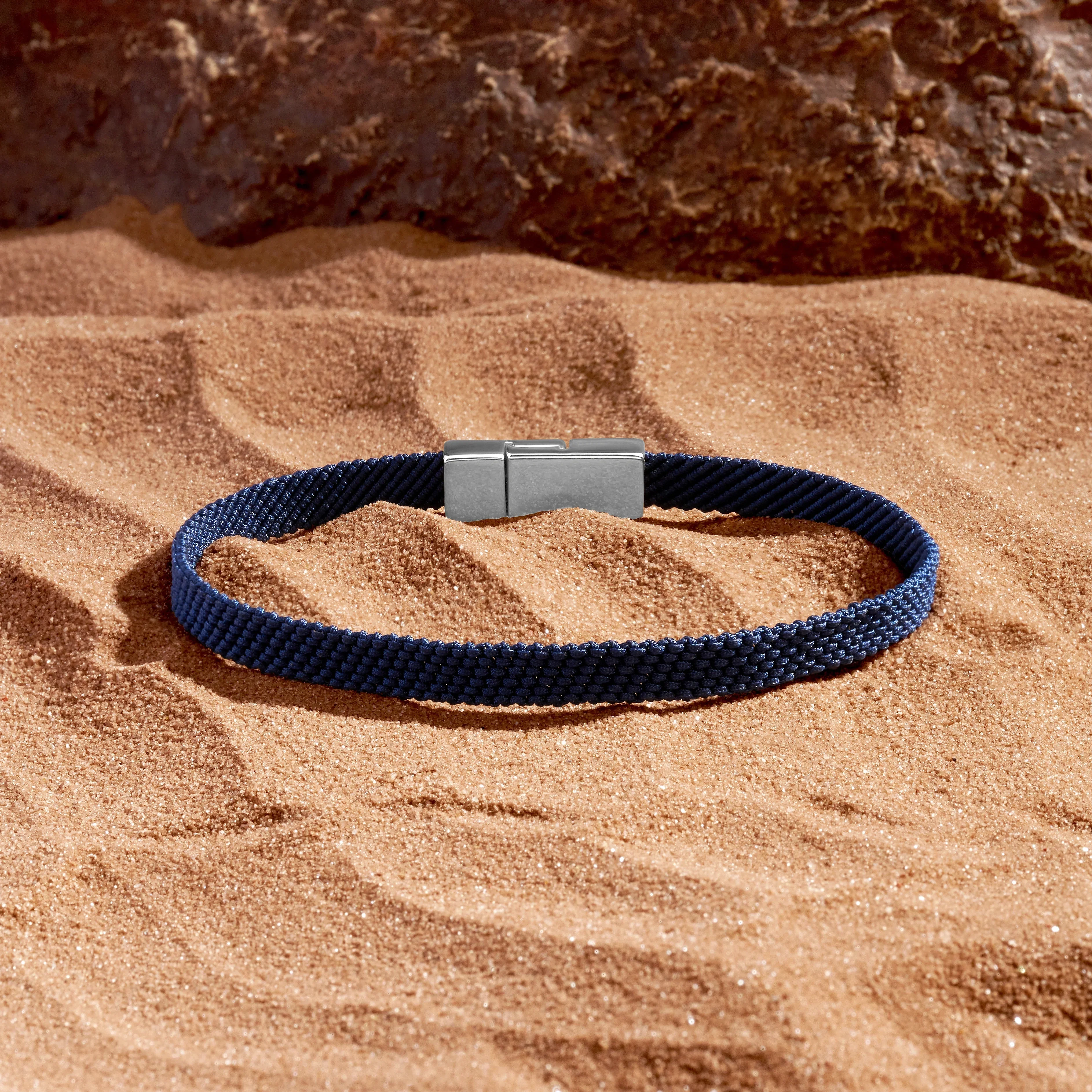 Men's Sublime Motivation Blue String Bracelet - Image 3