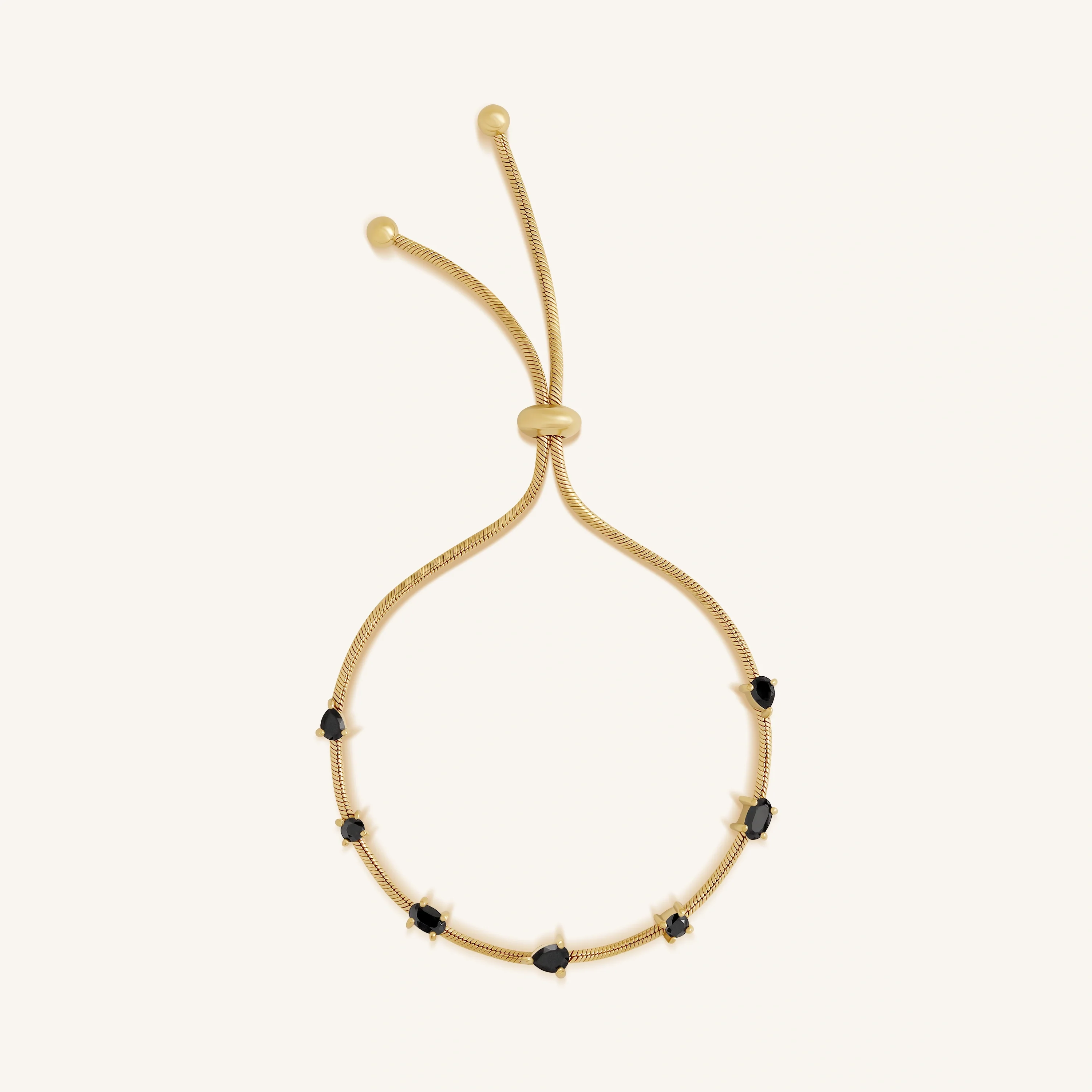 Midnight Flow Onyx Bolo Bracelet