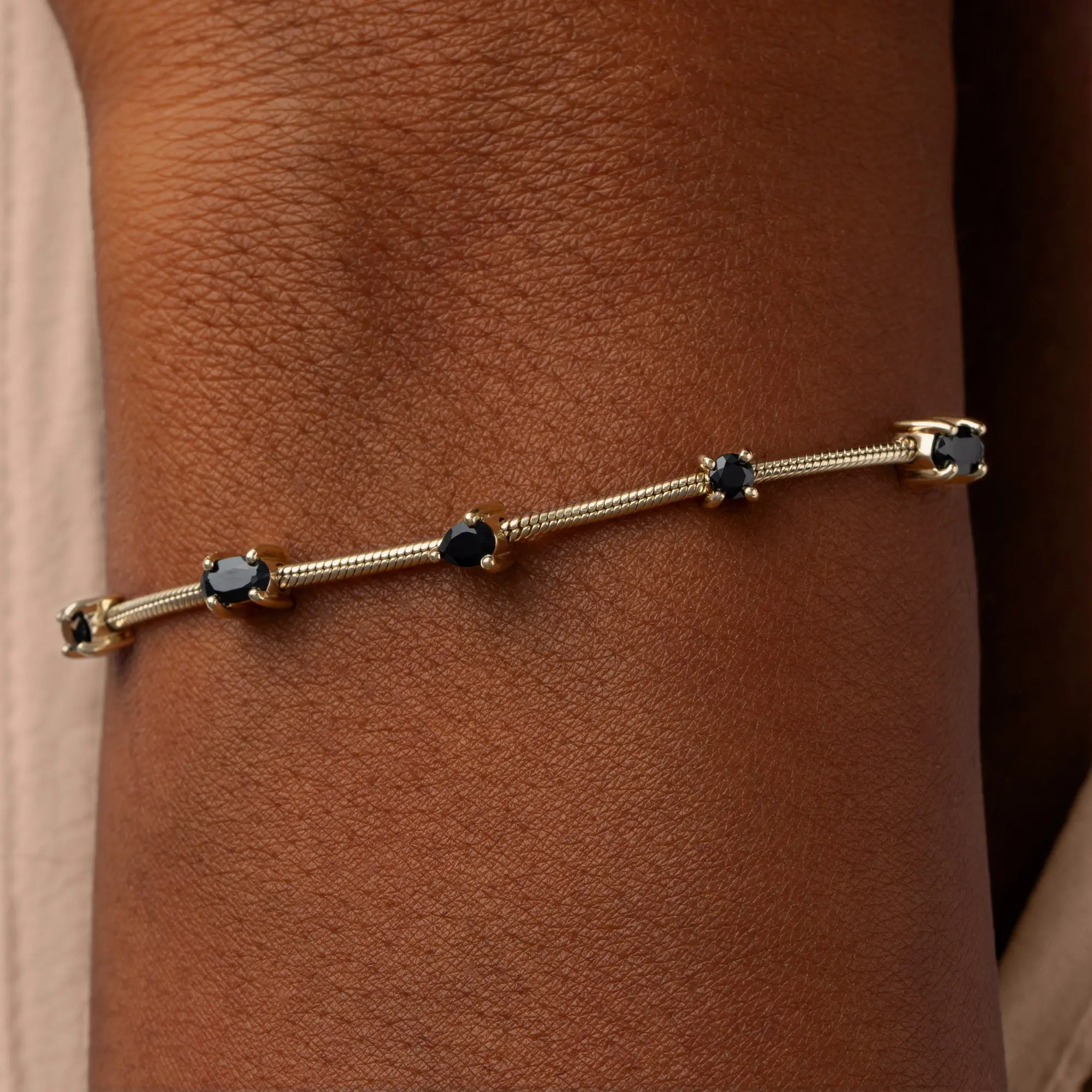 Midnight Flow Onyx Bolo Bracelet - Image 2