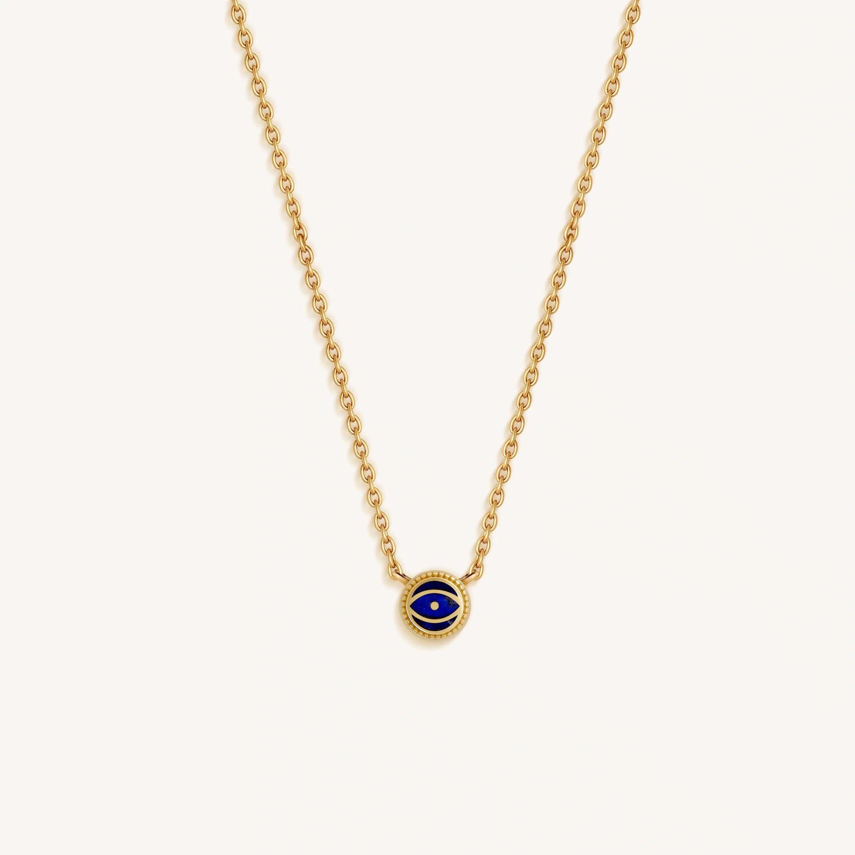 Midnight Horizon - Lapis September Birthstone Gold Necklace