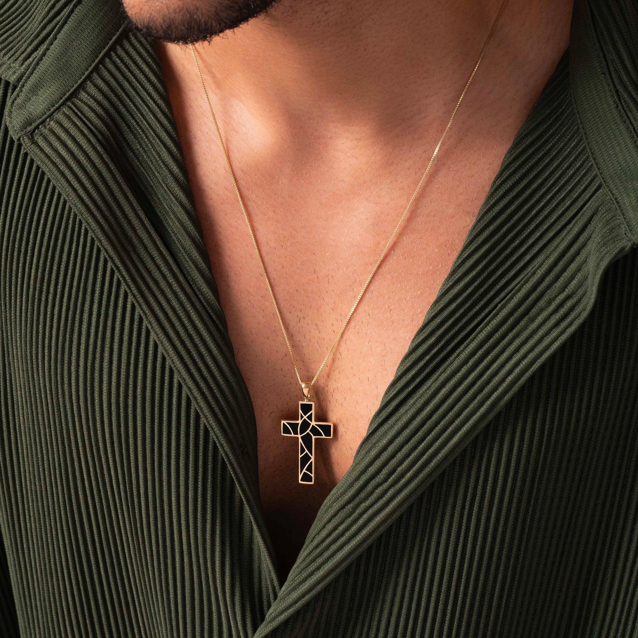 Miraculous Faith Cross Pendant Necklace - Image 2