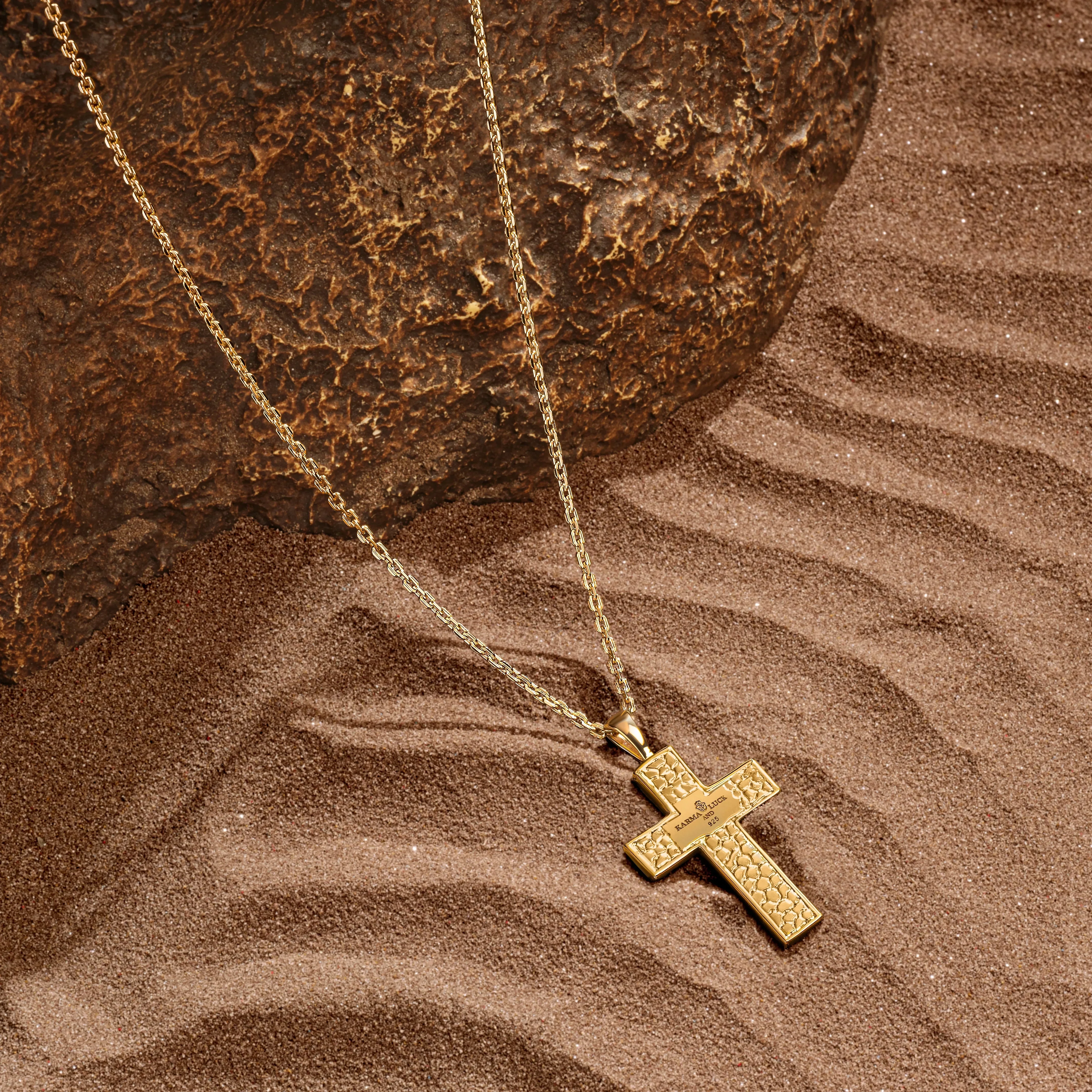 Miraculous Faith Cross Pendant Necklace - Image 3