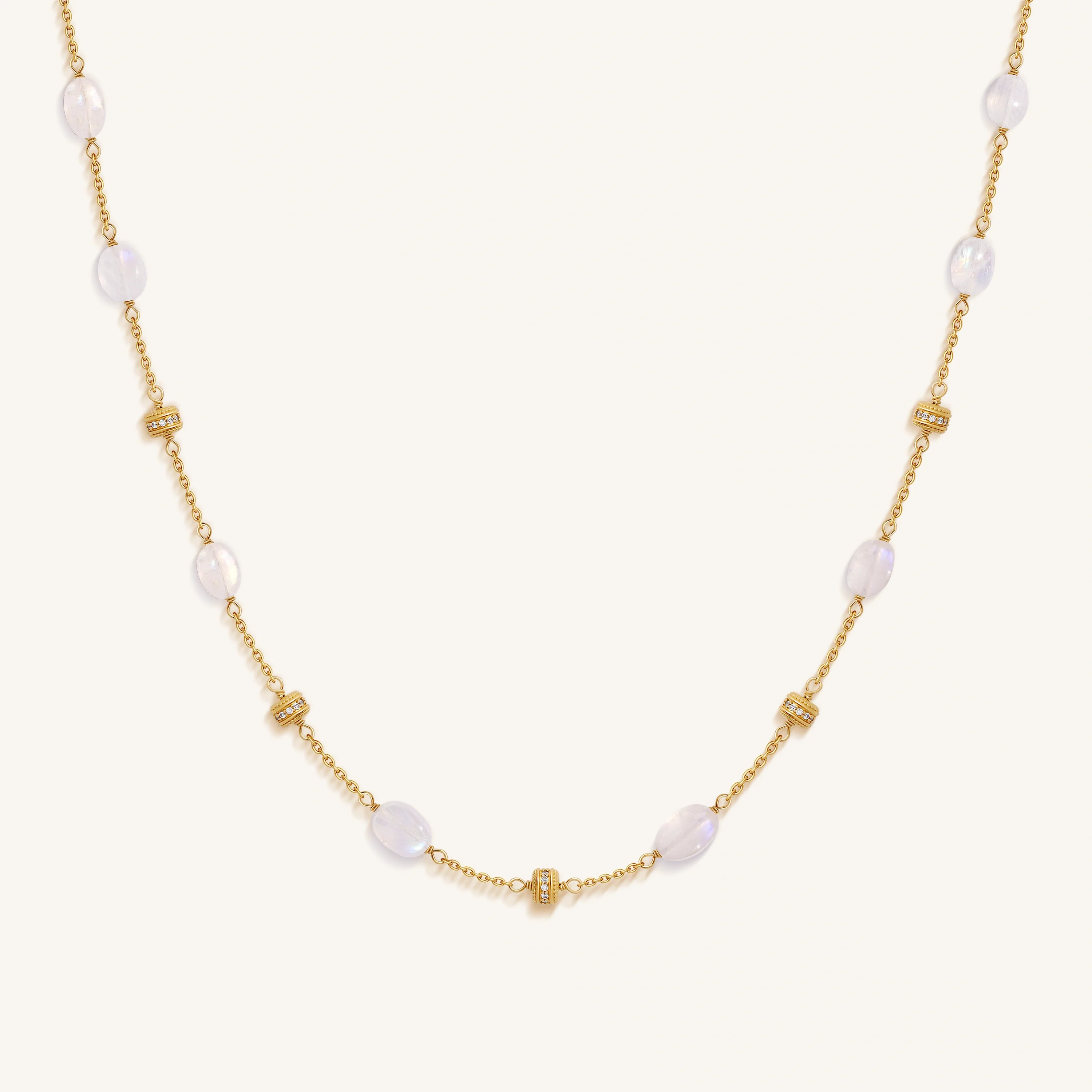 Moonlit Radiance Moonstone Necklace