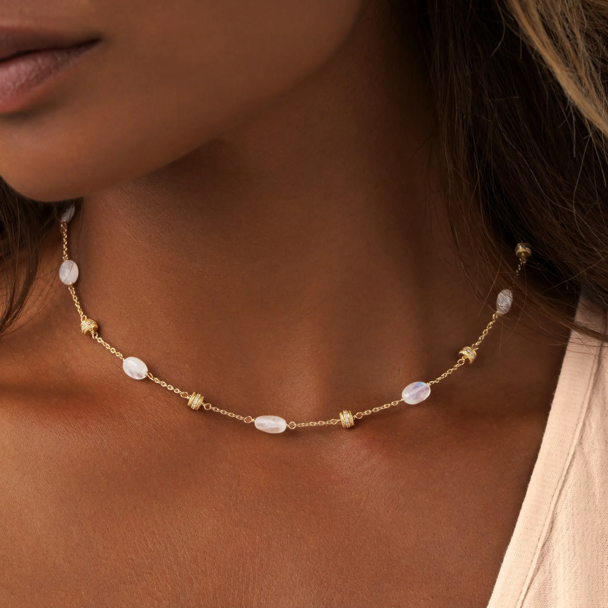 Moonlit Radiance Moonstone Necklace - Image 2