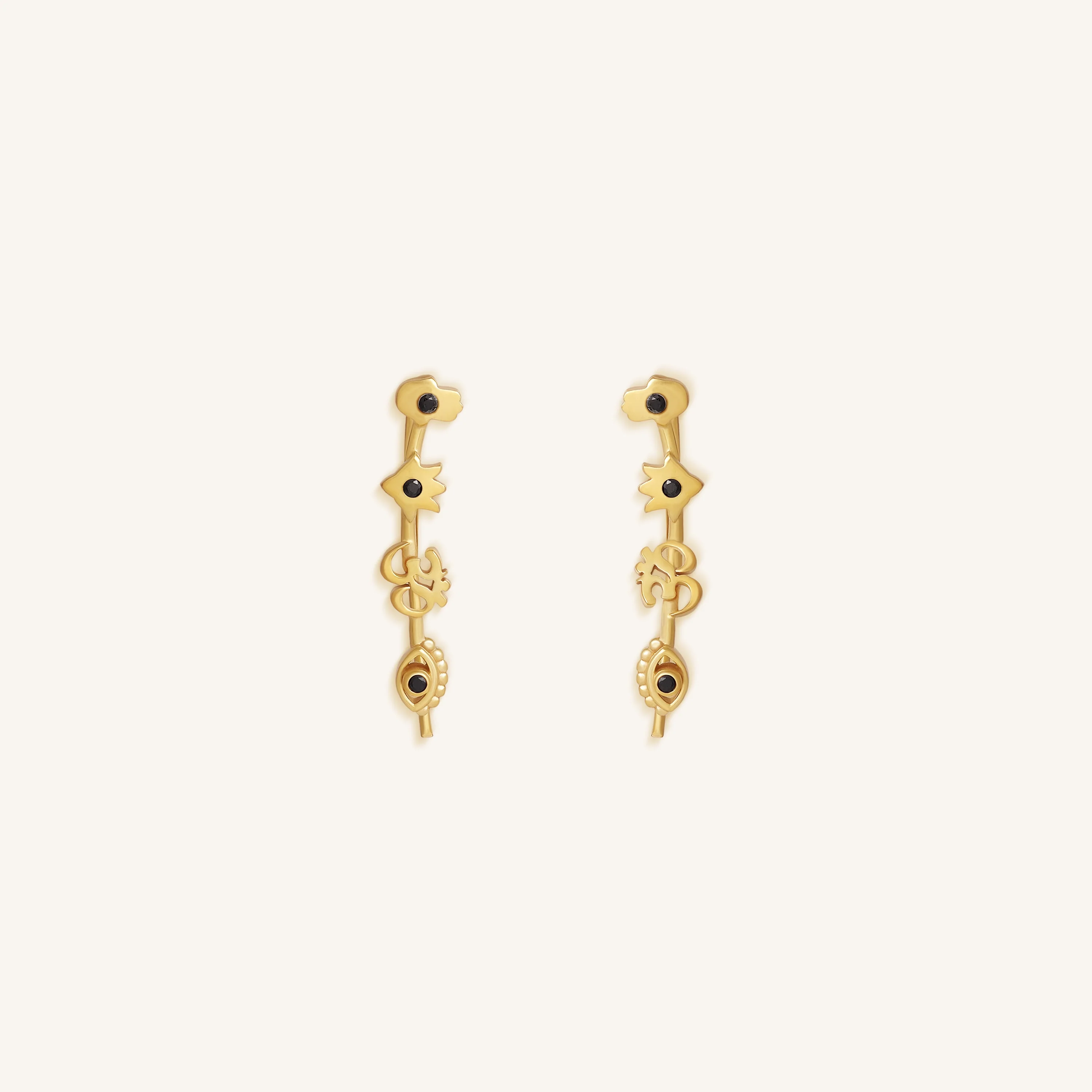 Mystic Guardians Multi-Stone Ear Climbers