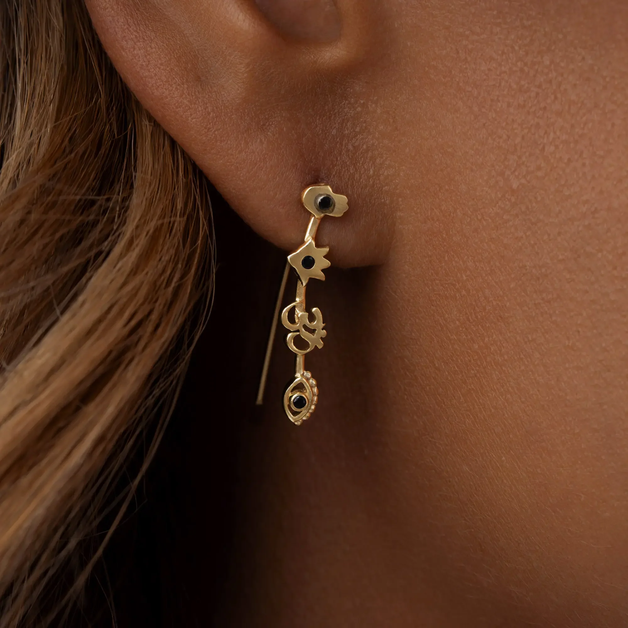 Mystic Guardians Multi-Stone Ear Climbers - Image 2
