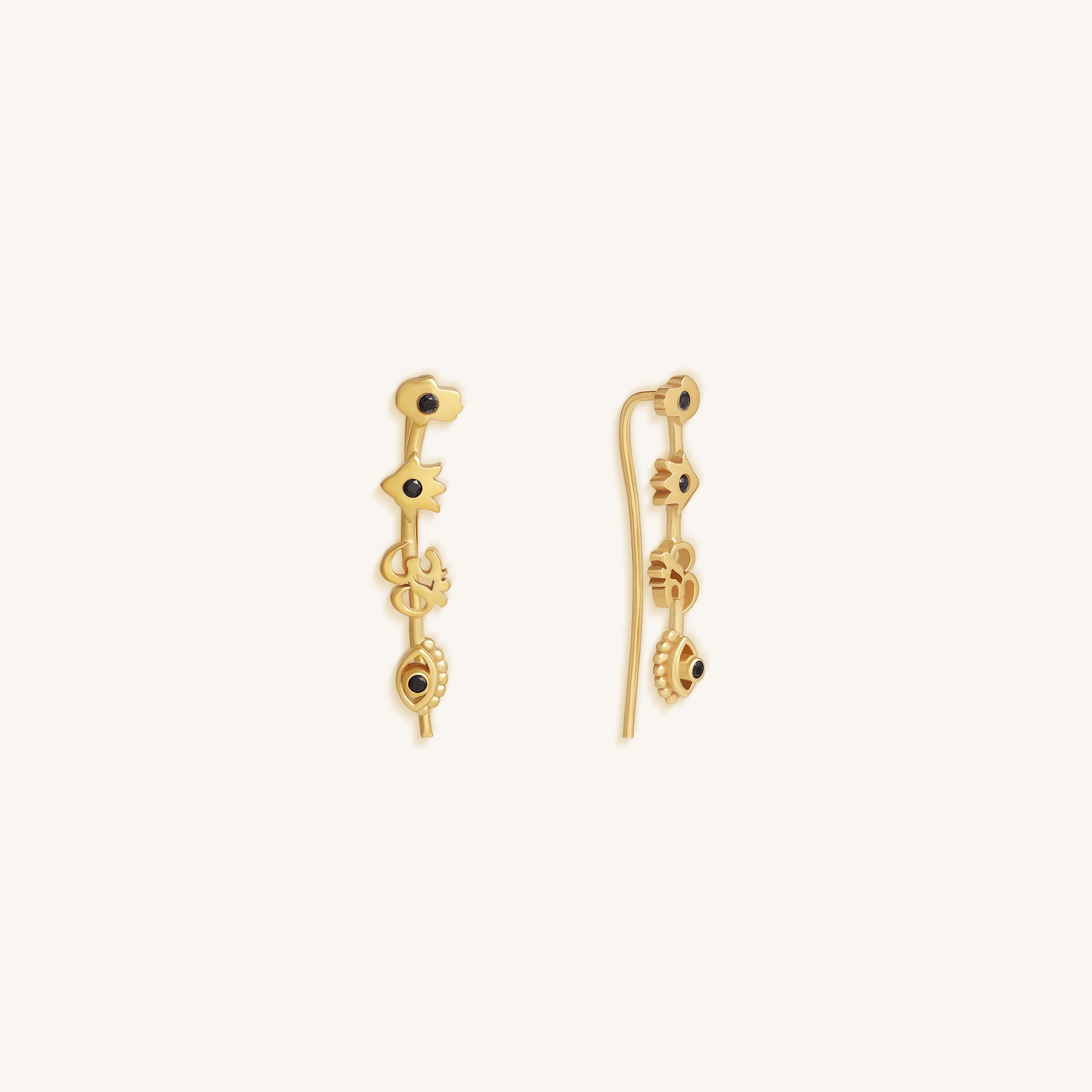 Mystic Guardians Multi-Stone Ear Climbers - Image 4