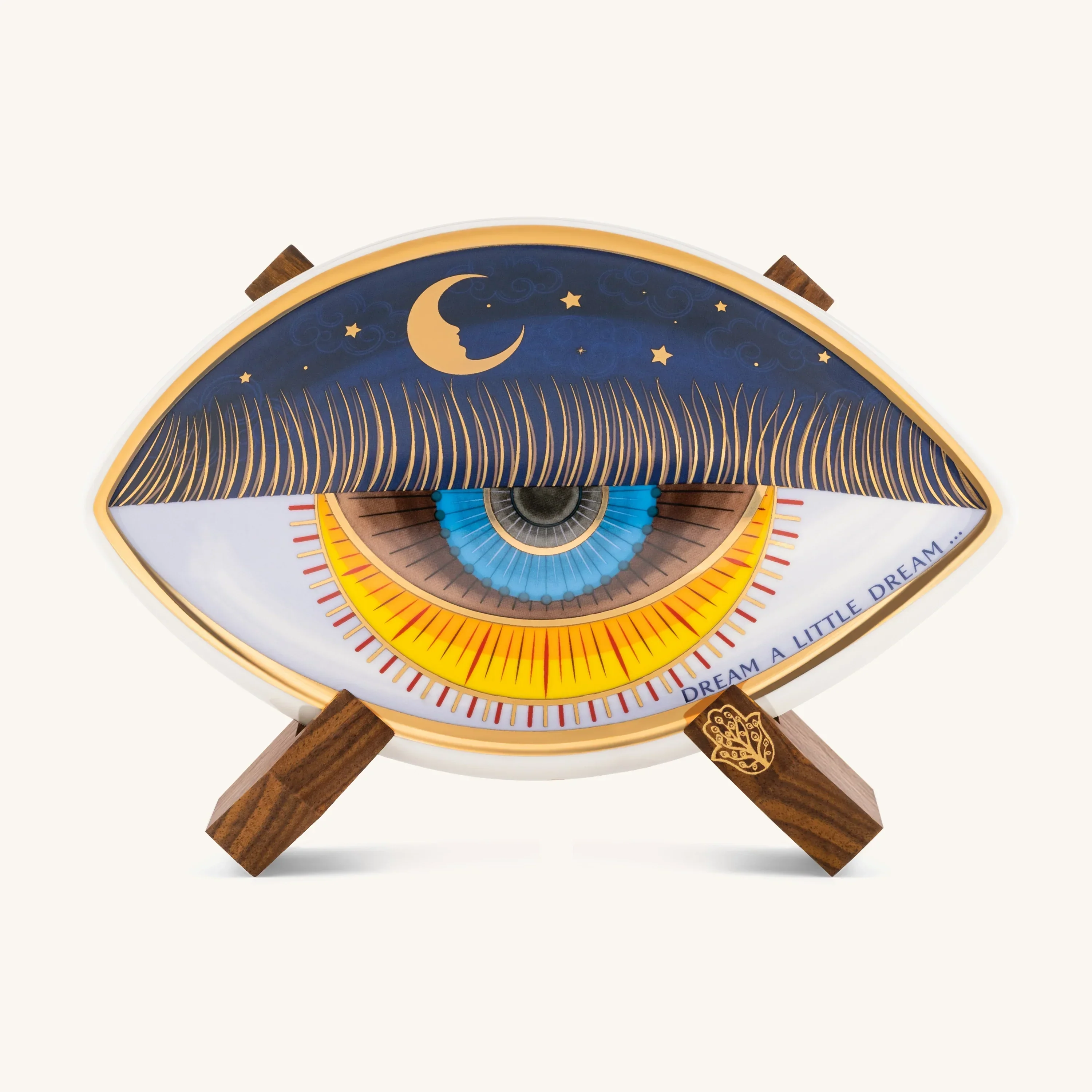 Nocturnal Peace - Evil Eye Ceramic Wall Blessing - Image 3