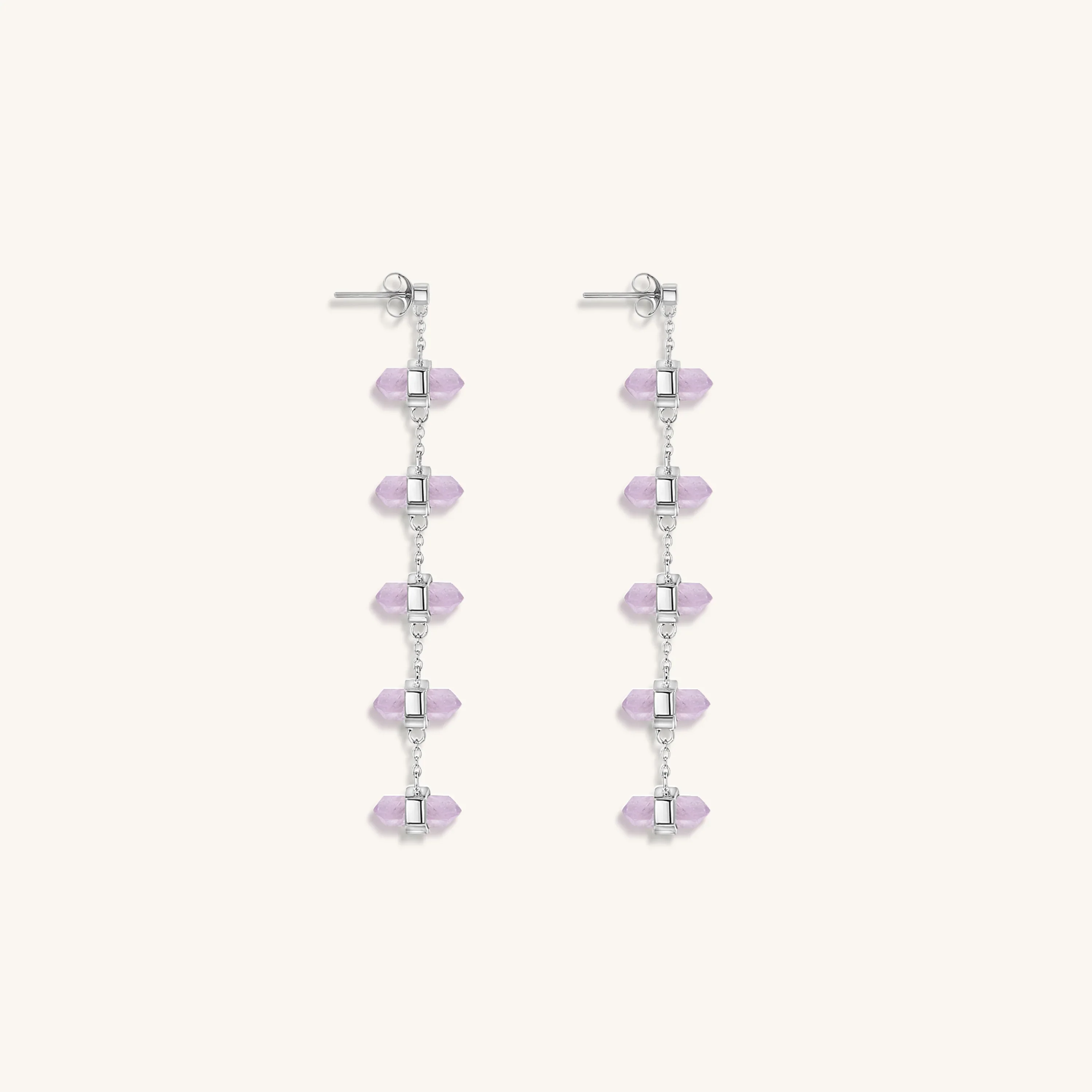 Overall Wellbeing - Amethyst Earrings - Image 3