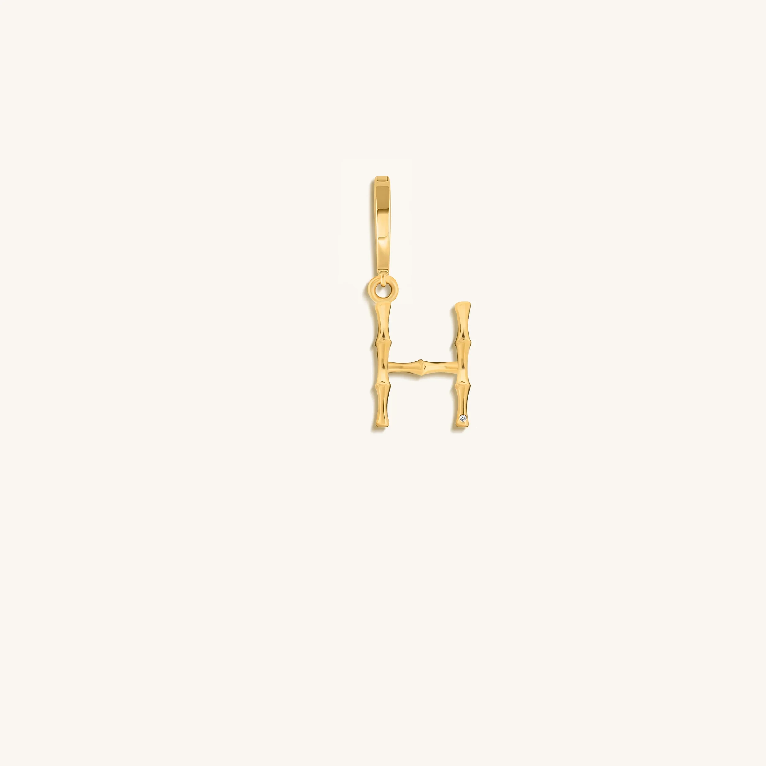 Peaceful Admiration Bamboo Initial Gold Charms - Image 10