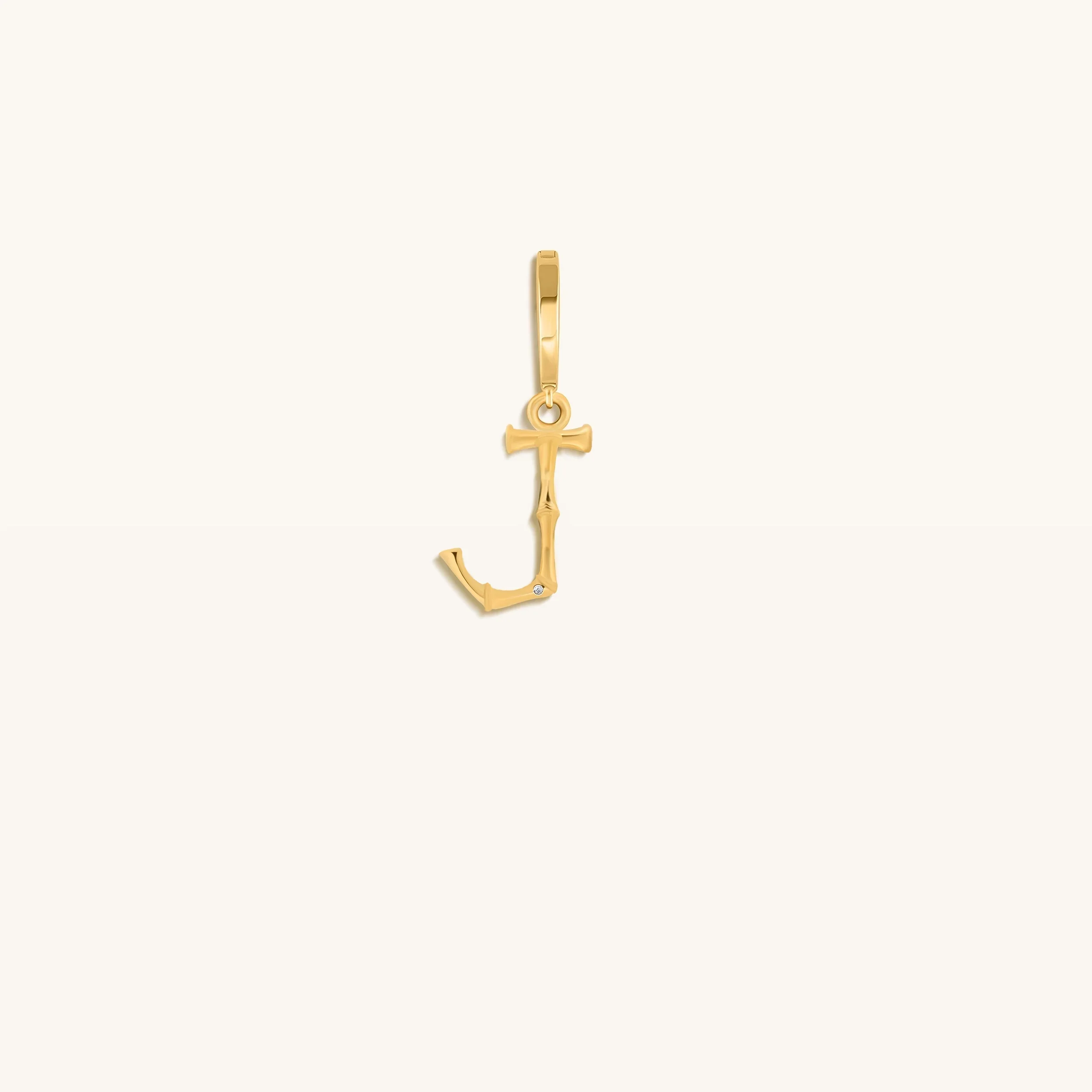 Peaceful Admiration Bamboo Initial Gold Charms - Image 12
