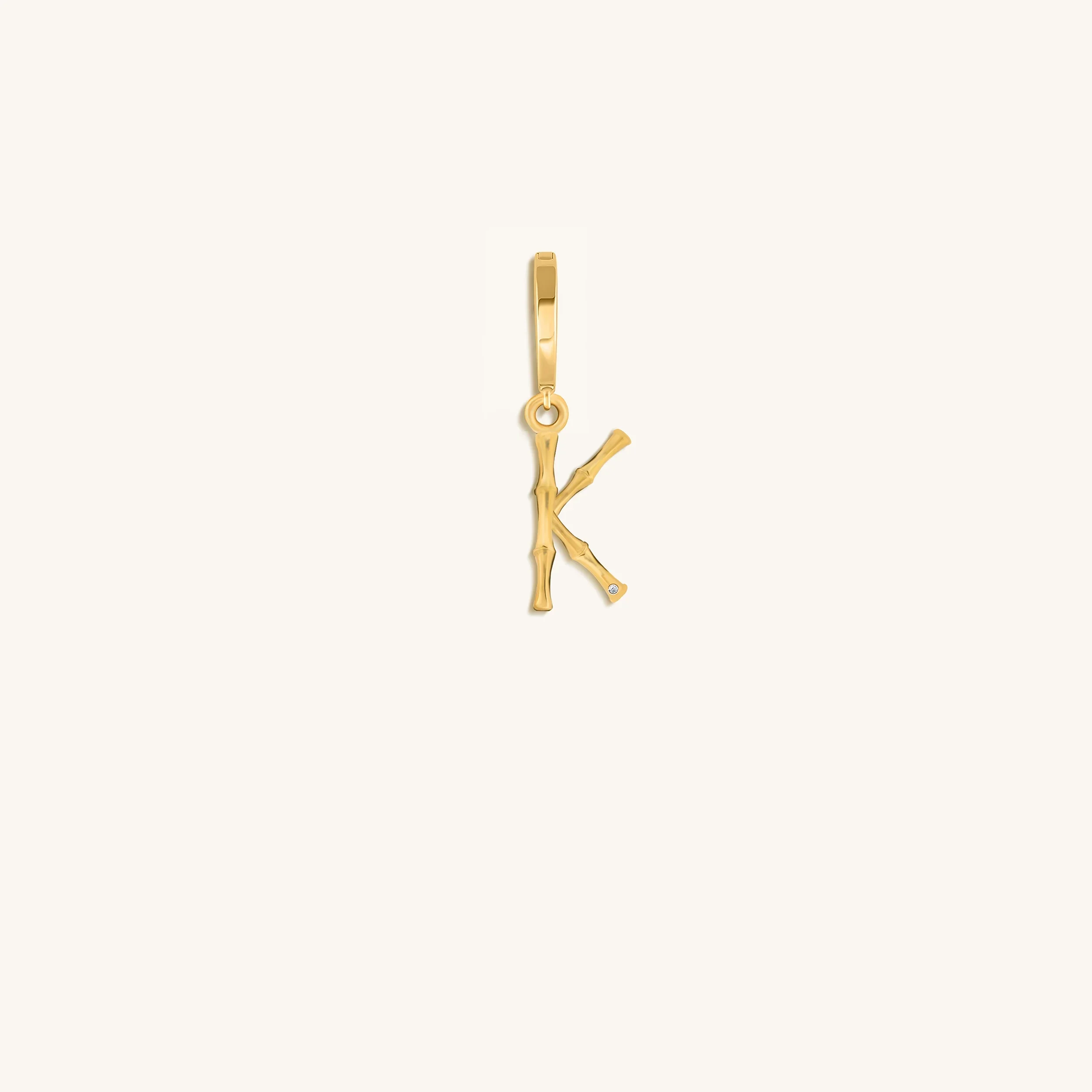 Peaceful Admiration Bamboo Initial Gold Charms - Image 13