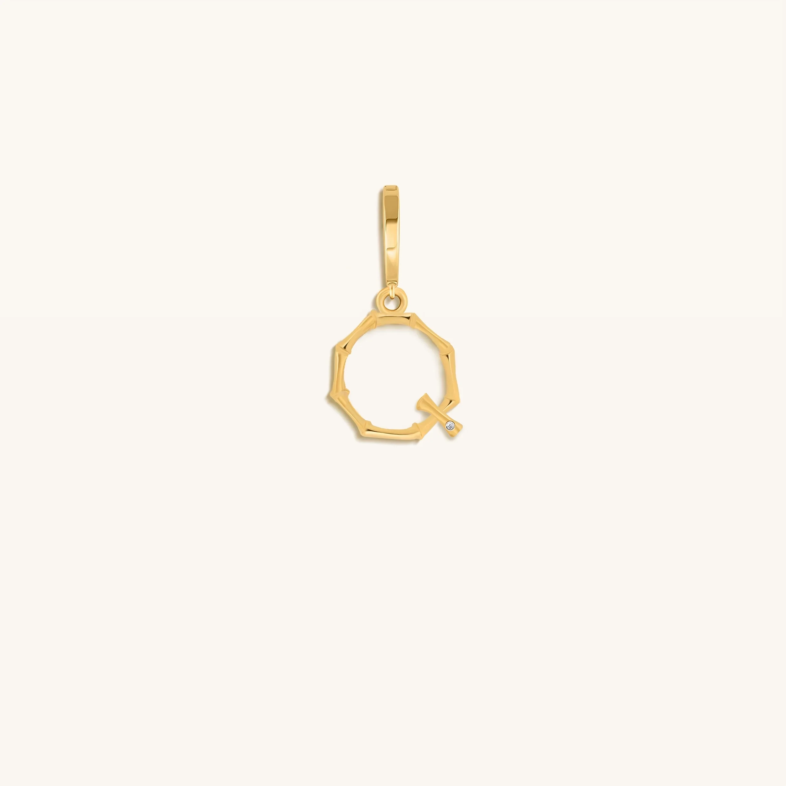 Peaceful Admiration Bamboo Initial Gold Charms - Image 19