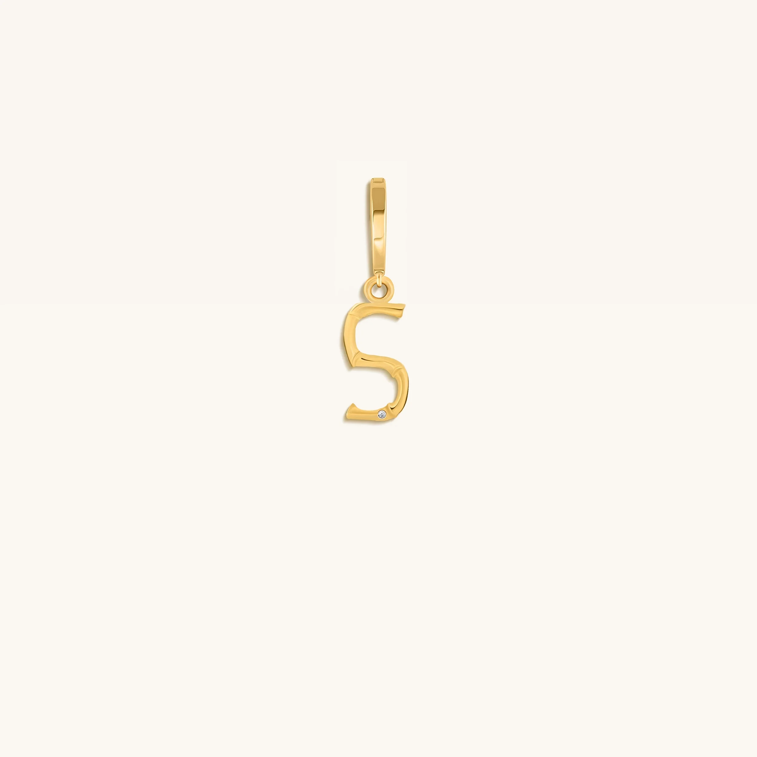 Peaceful Admiration Bamboo Initial Gold Charms - Image 21