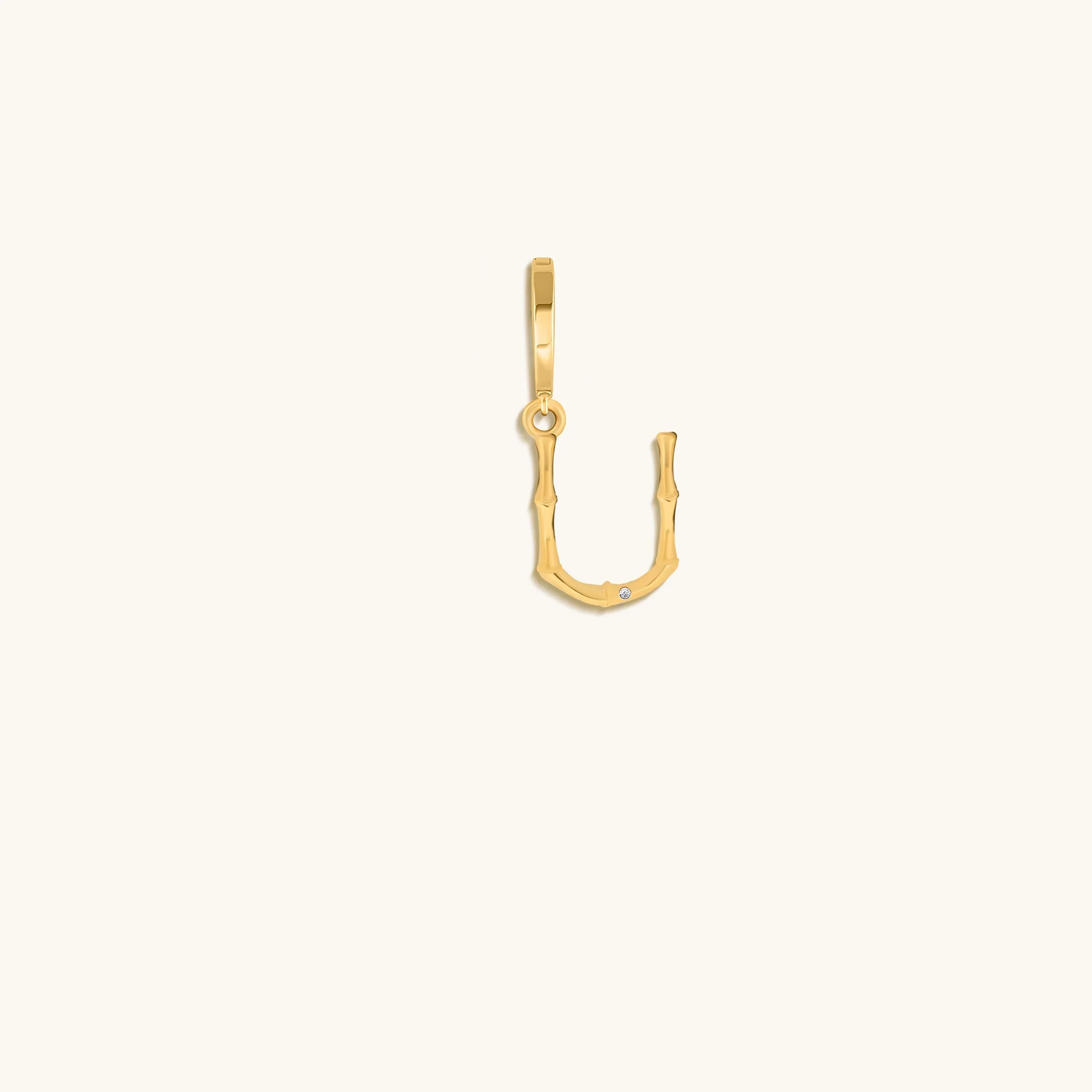 Peaceful Admiration Bamboo Initial Gold Charms - Image 23