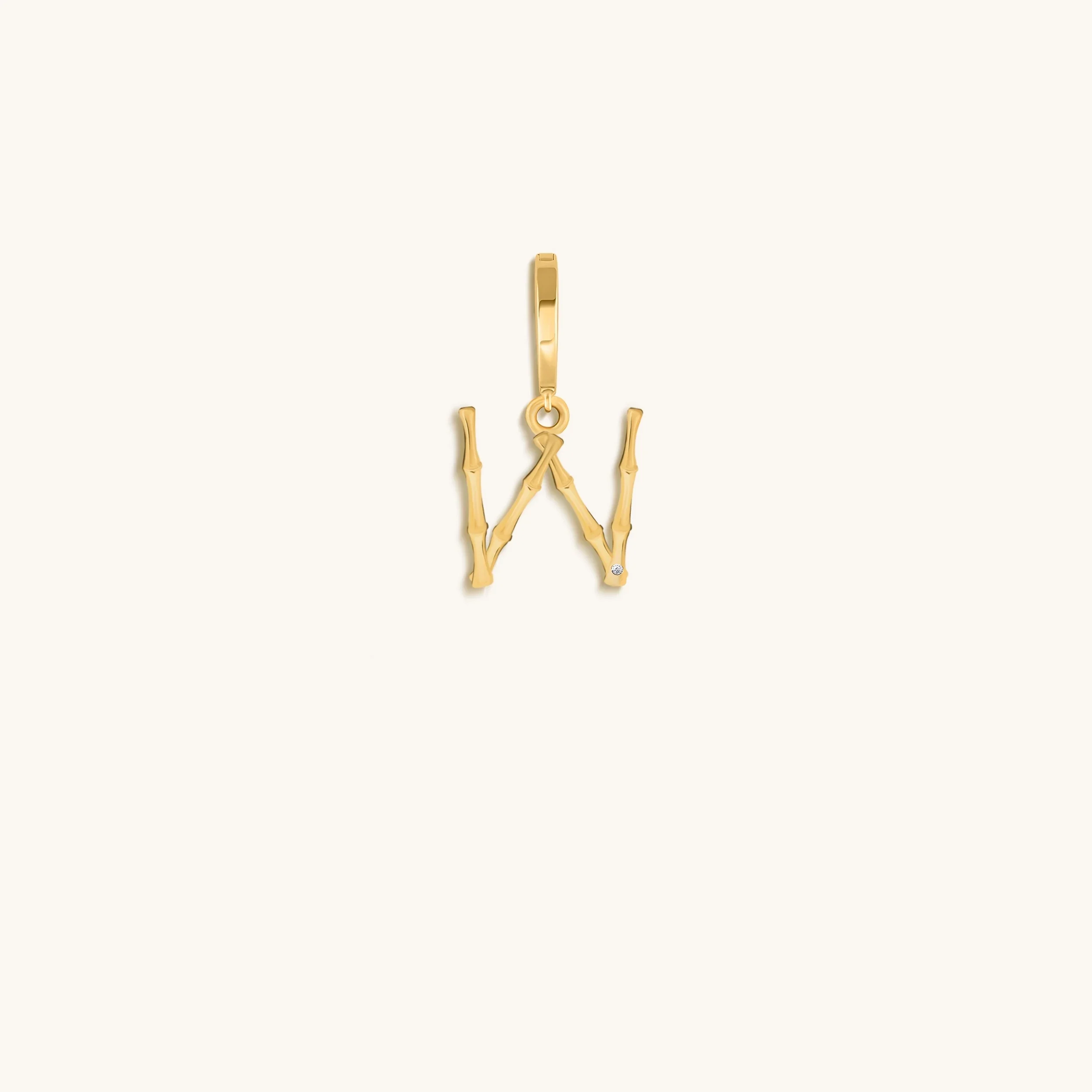 Peaceful Admiration Bamboo Initial Gold Charms - Image 25
