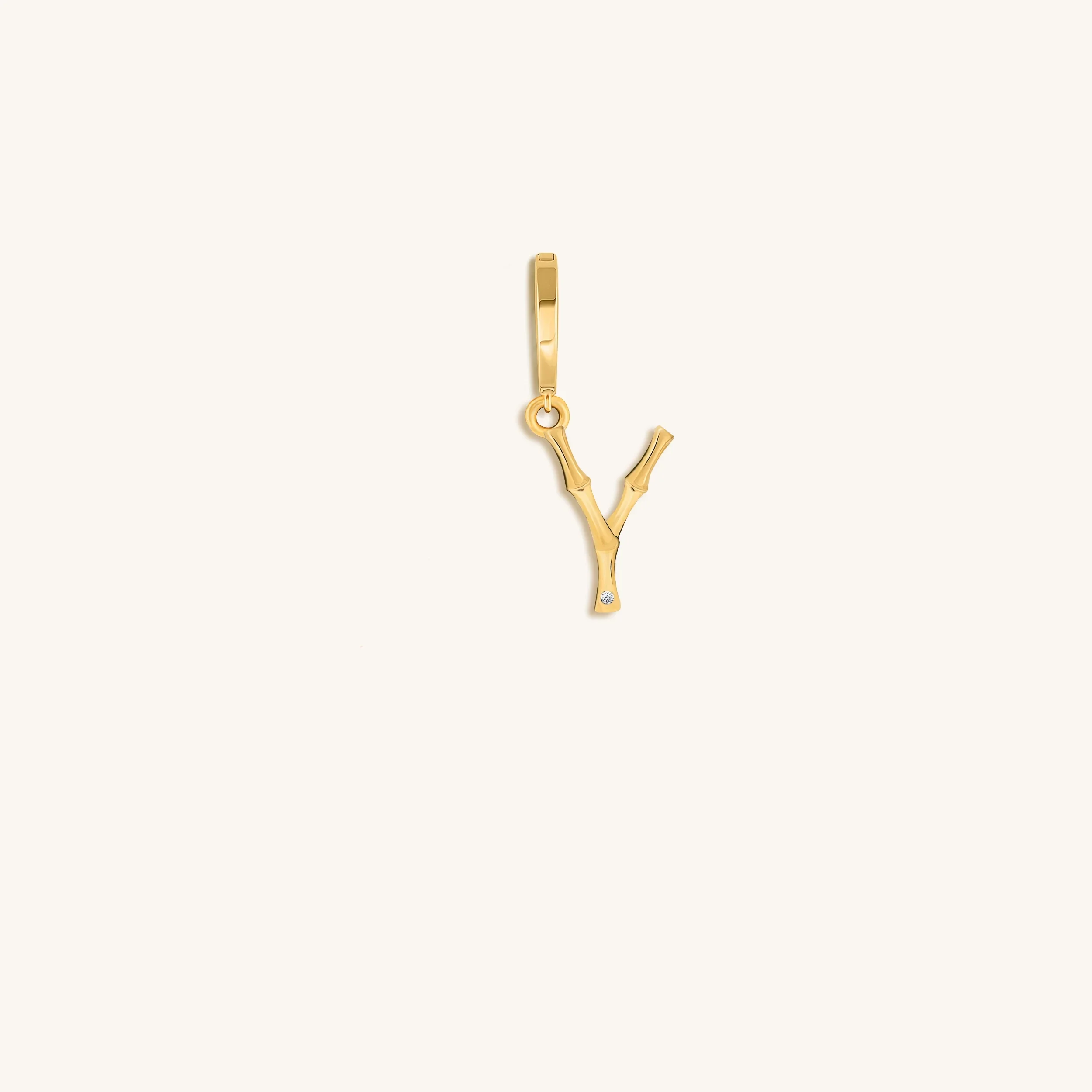 Peaceful Admiration Bamboo Initial Gold Charms - Image 27