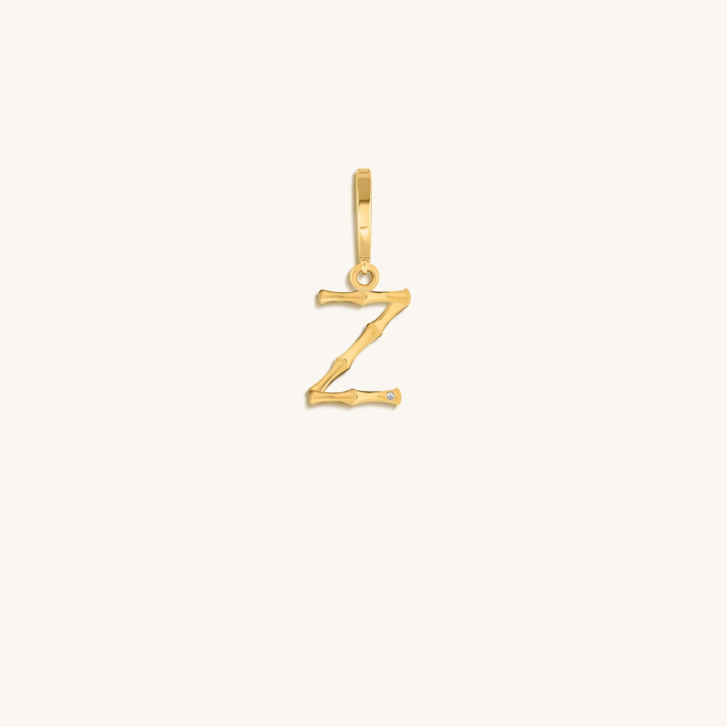 Peaceful Admiration Bamboo Initial Gold Charms - Image 28