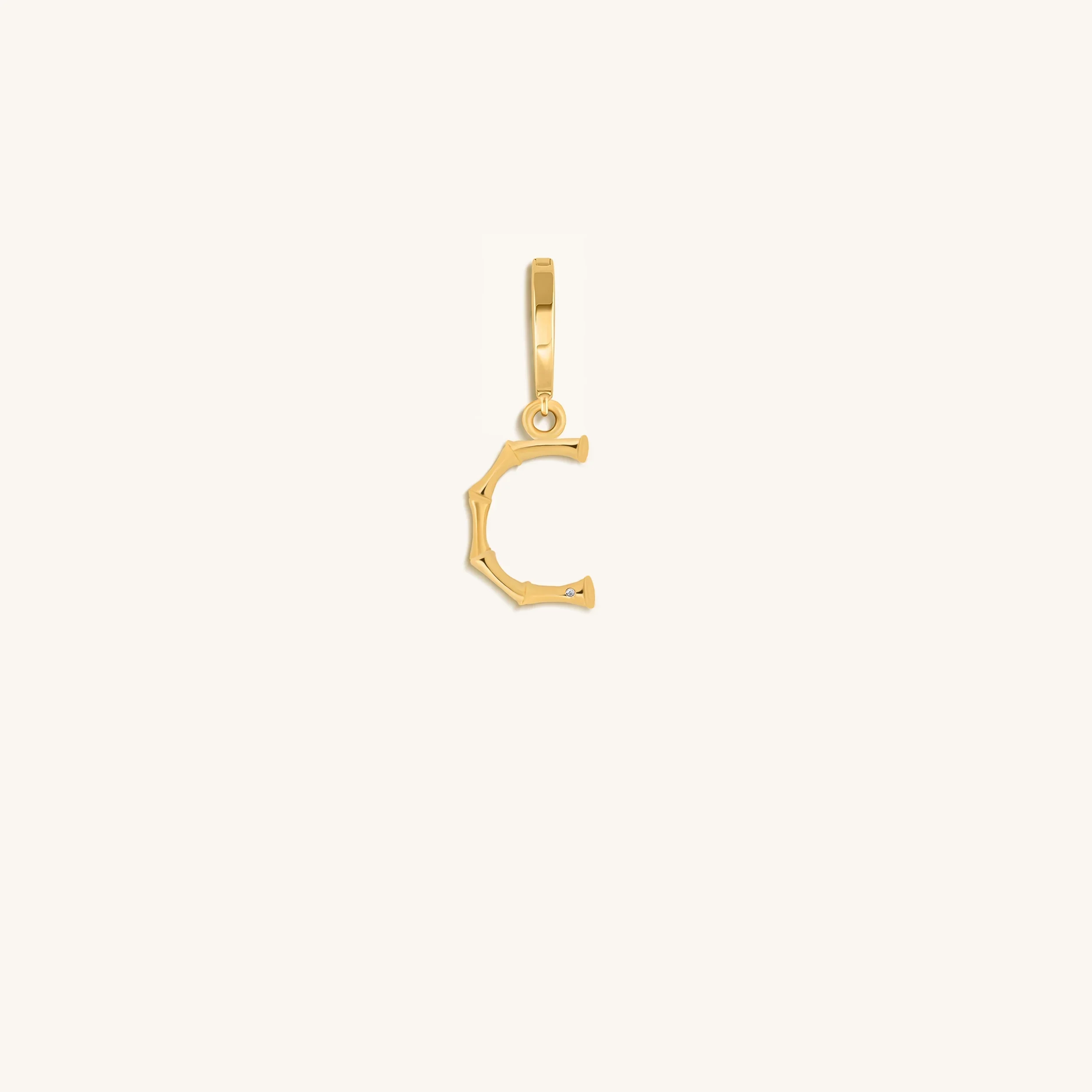 Peaceful Admiration Bamboo Initial Gold Charms - Image 5