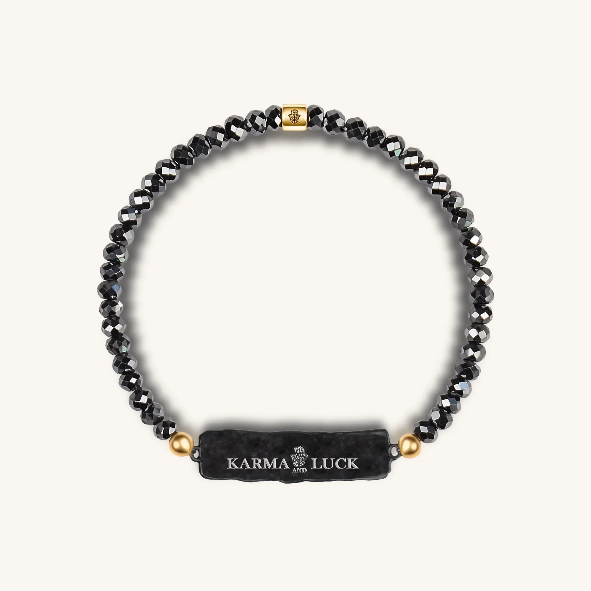 Peaceful Harmony - Swarovski Crystal Hematite Chakra Bracelet - Image 3