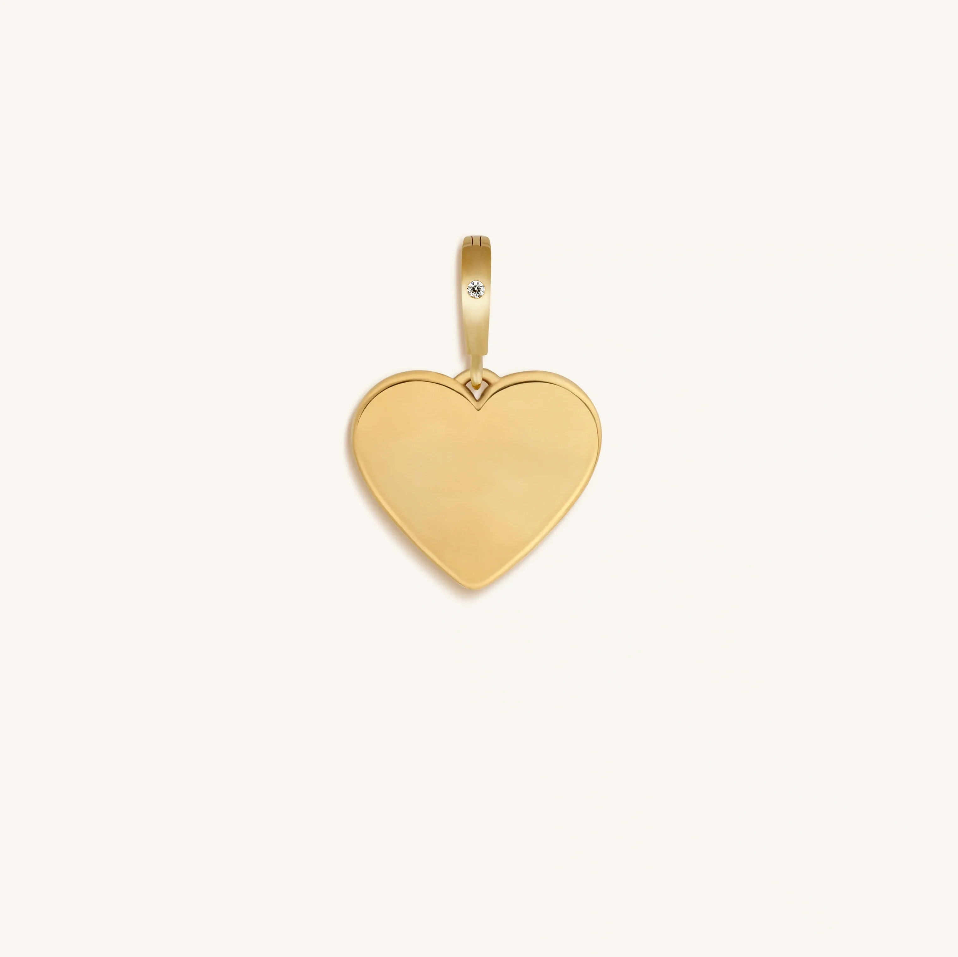 Peaceful Soul Gold Heart Charm