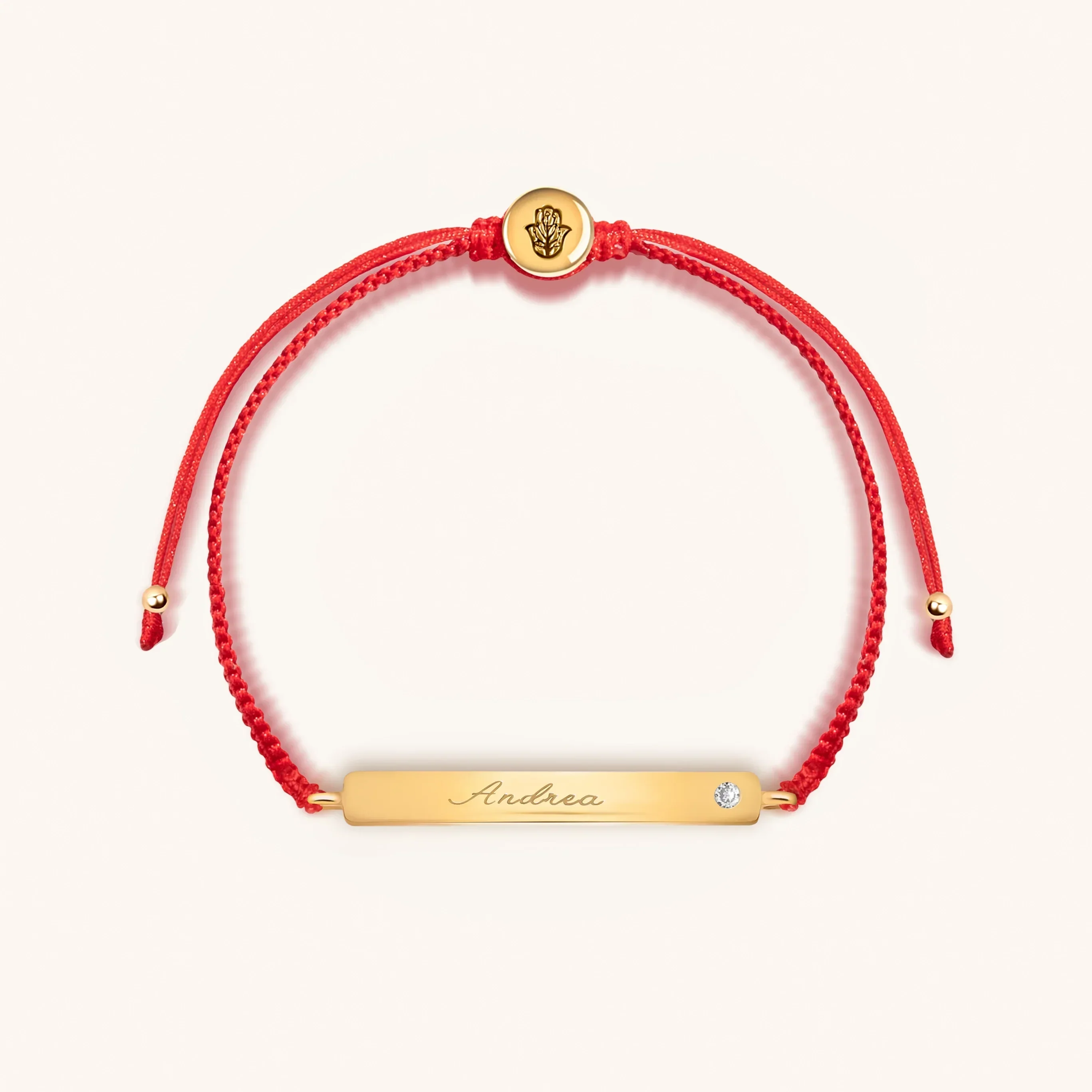 Peaceful Soul Red String Engravable Bracelet - Image 3