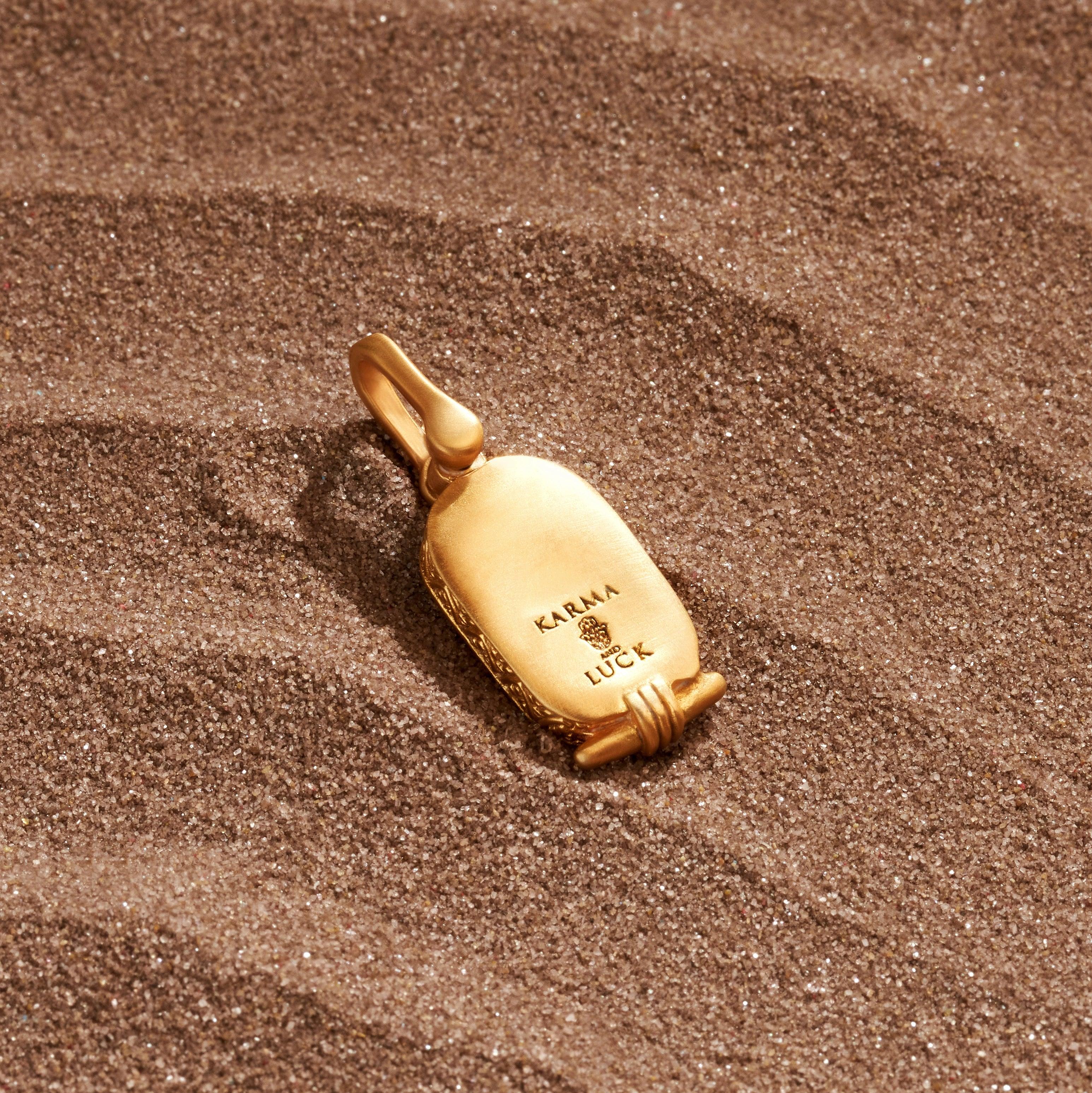 Persistent Fighter - Black Gold Scarab Charm - Image 3