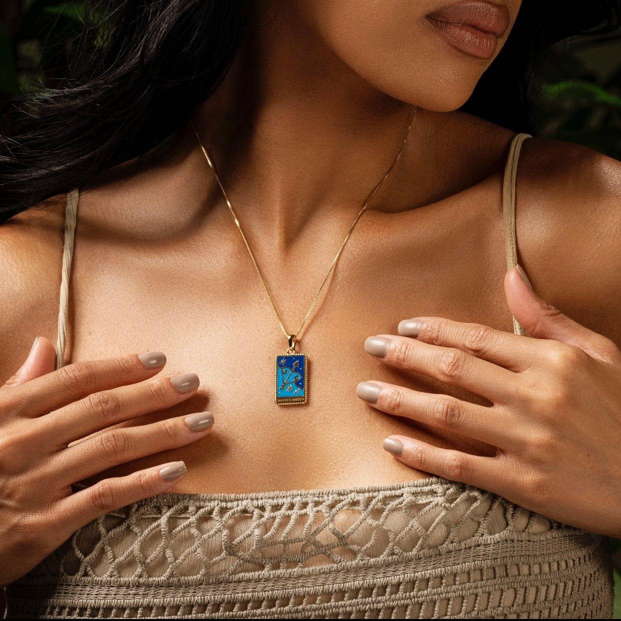 Philosophical Thought - Sagittarius Card Necklace - Image 2