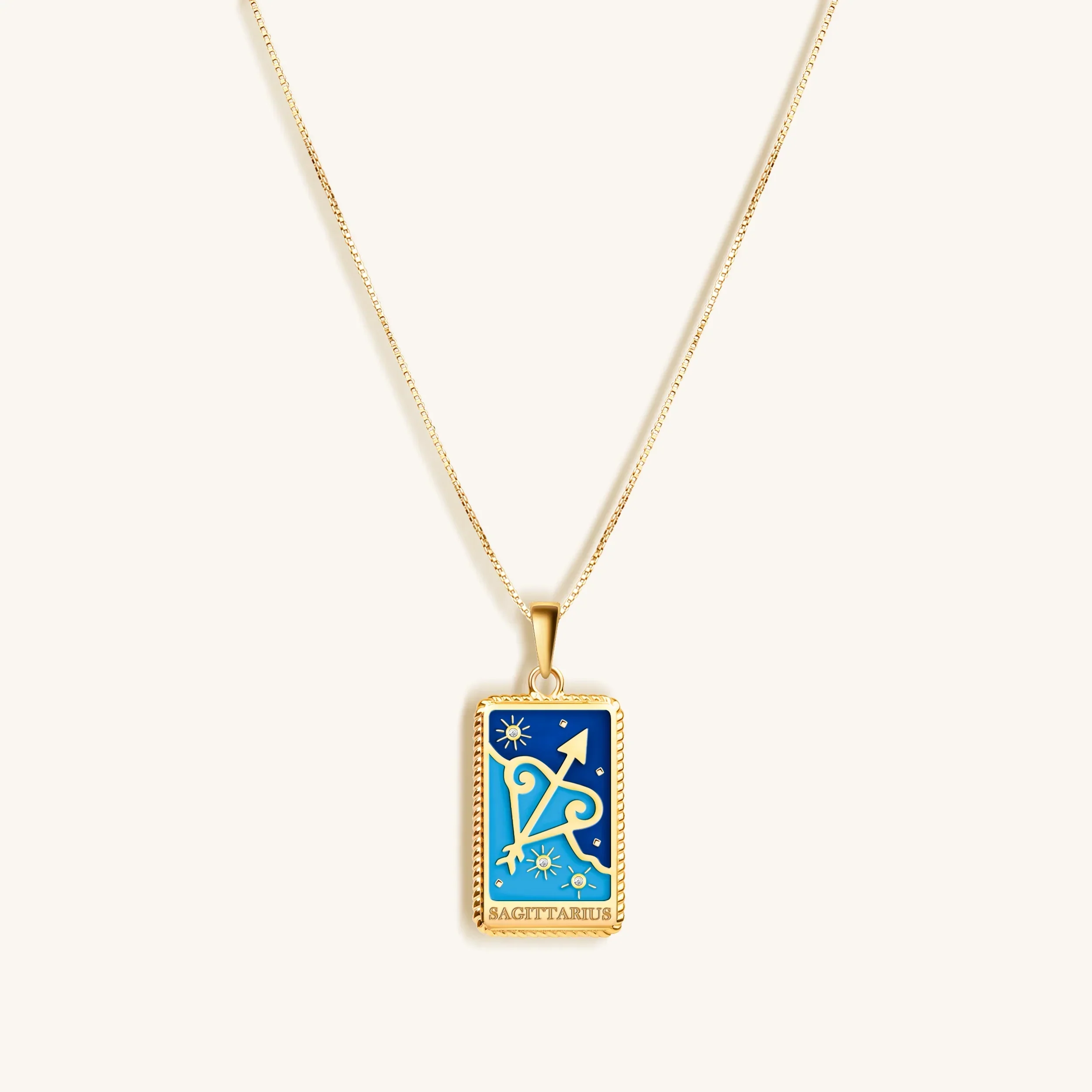 Philosophical Thought - Sagittarius Card Necklace - Image 3