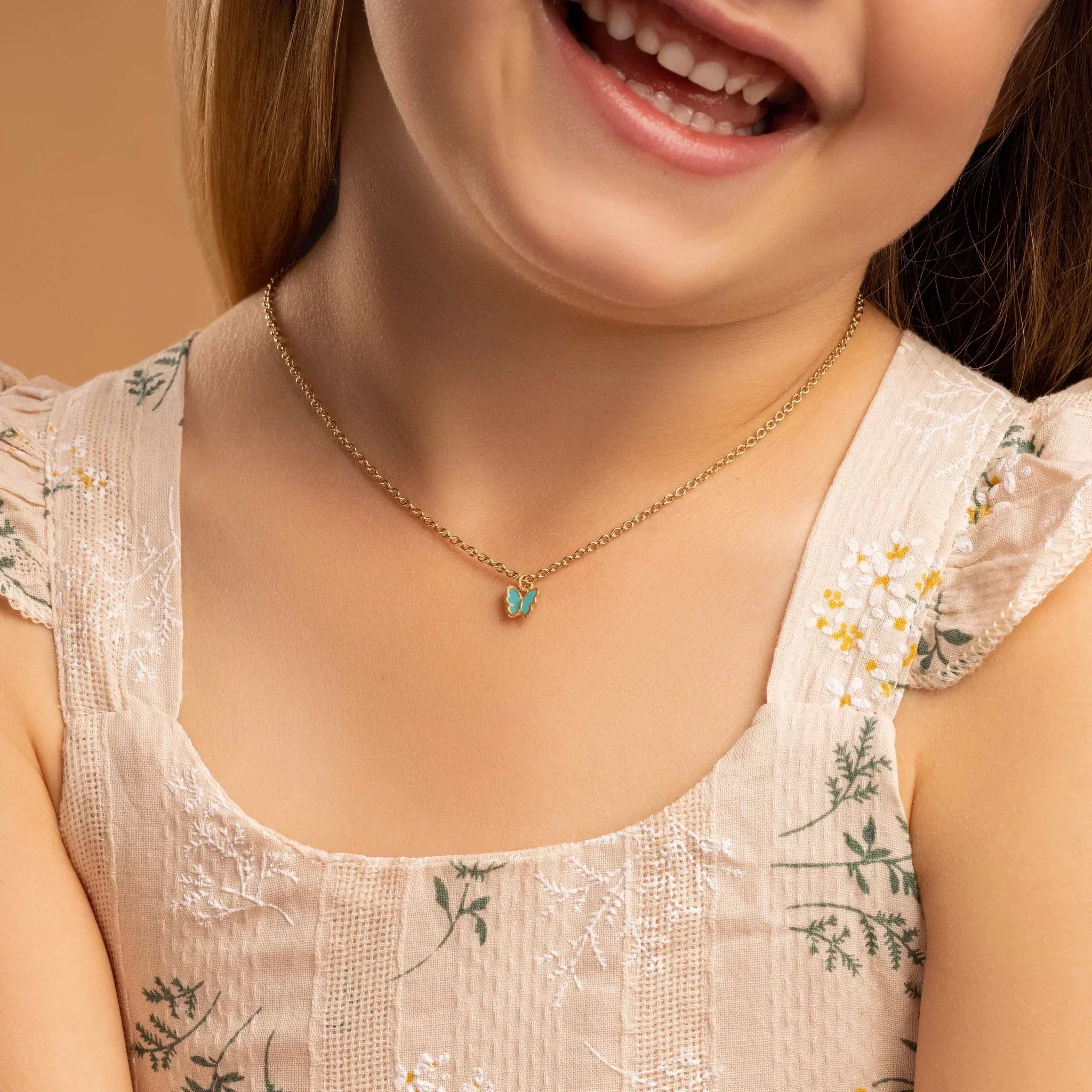 Playful Grace - Butterfly Charm Necklace - Image 2