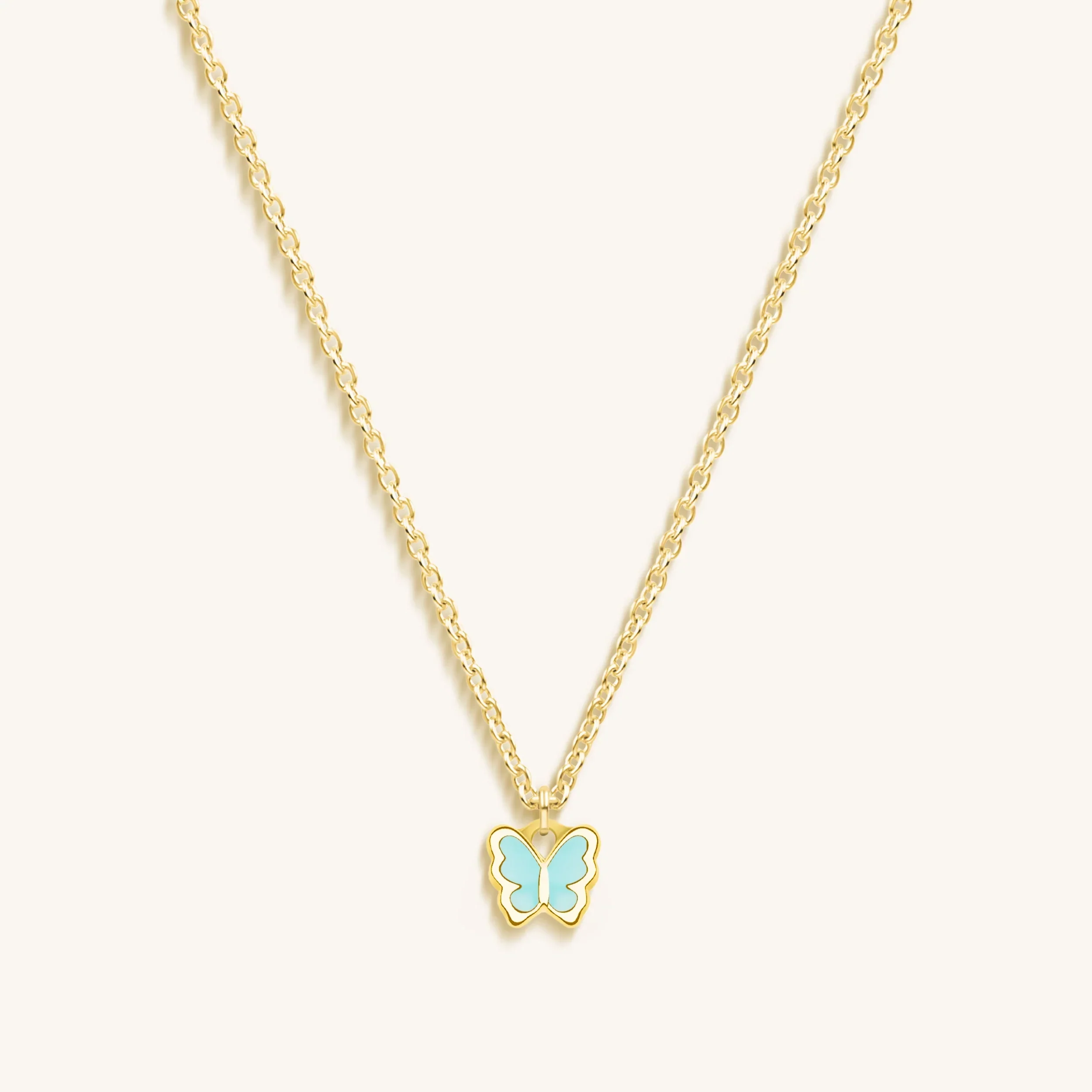 Playful Grace - Butterfly Charm Necklace - Image 3