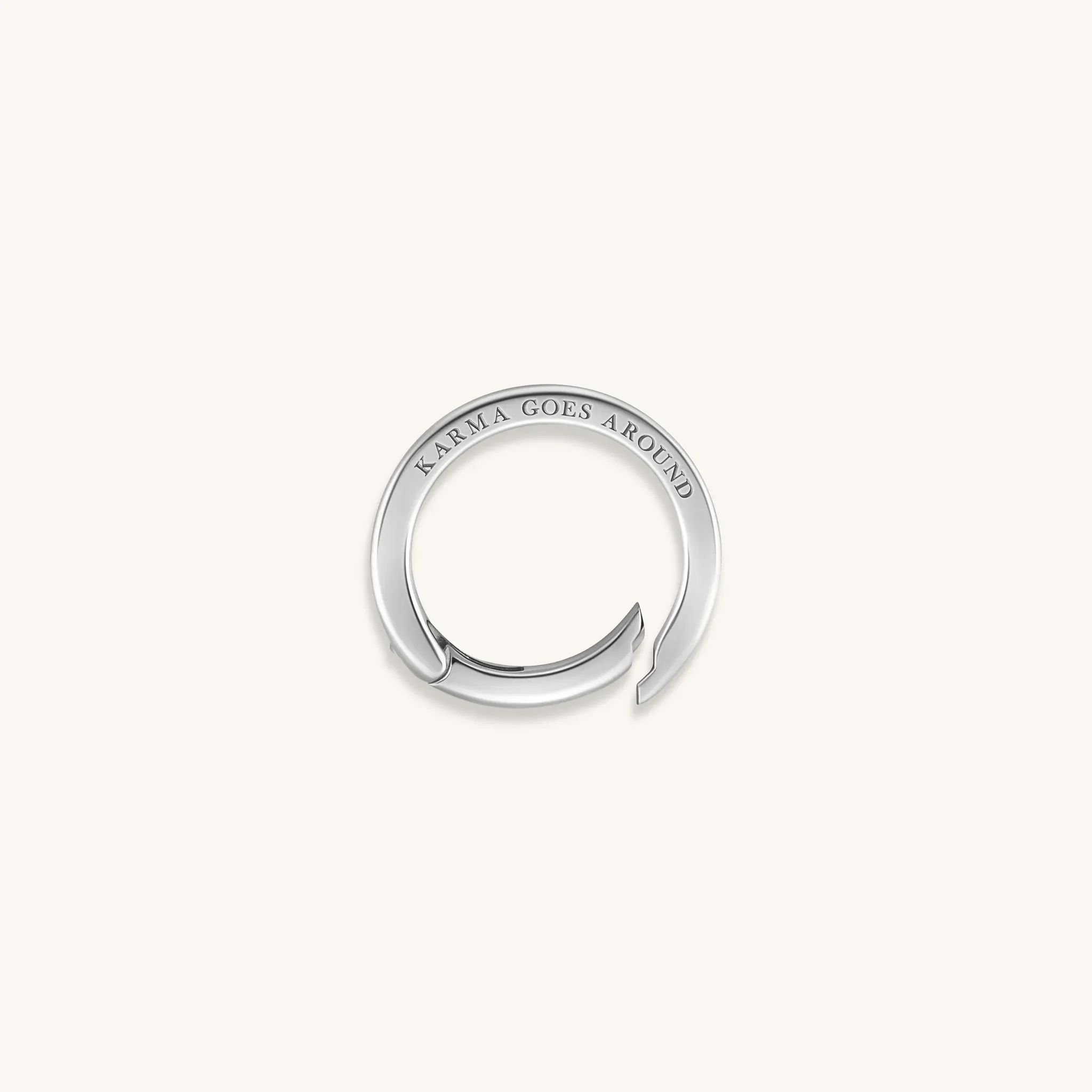 Positive Outcome - Silver Karma Circle Lock - Image 3