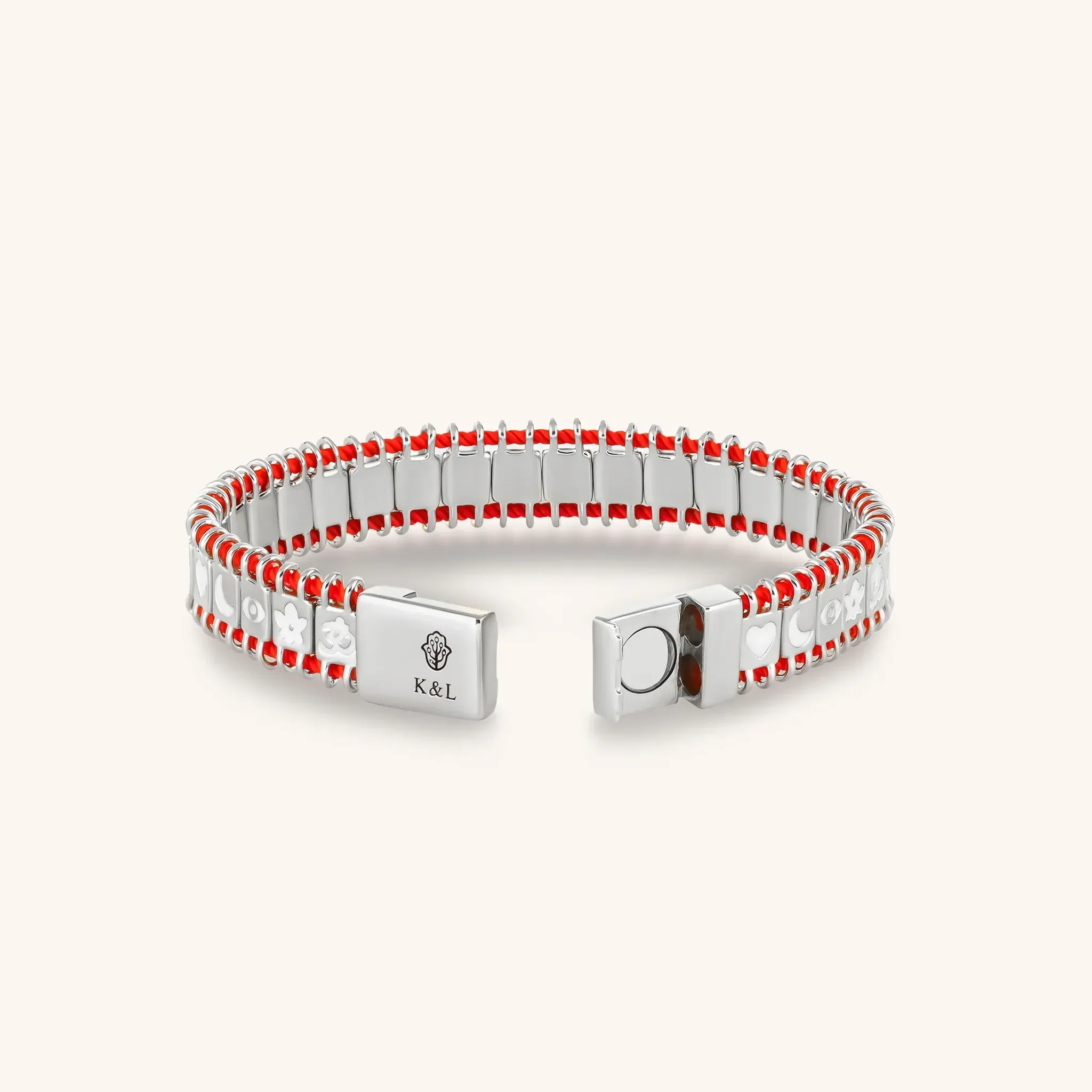 Powerful Positivity - Red String Tennis Bracelet - Image 3