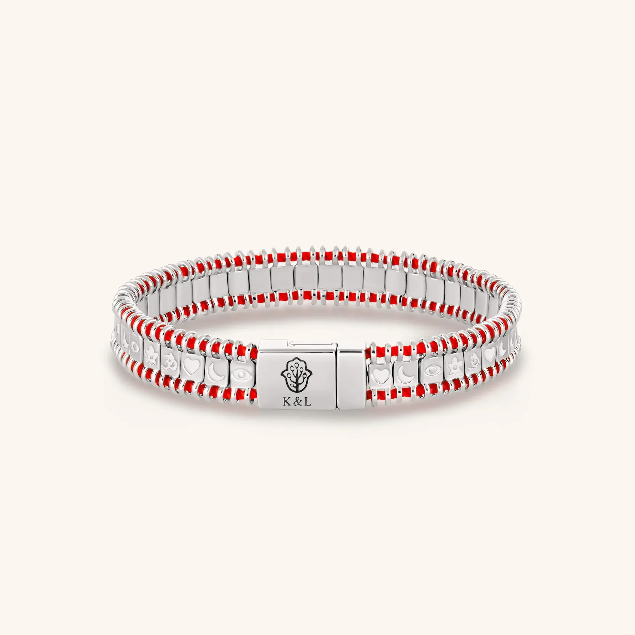 Powerful Positivity - Red String Tennis Bracelet - Image 4