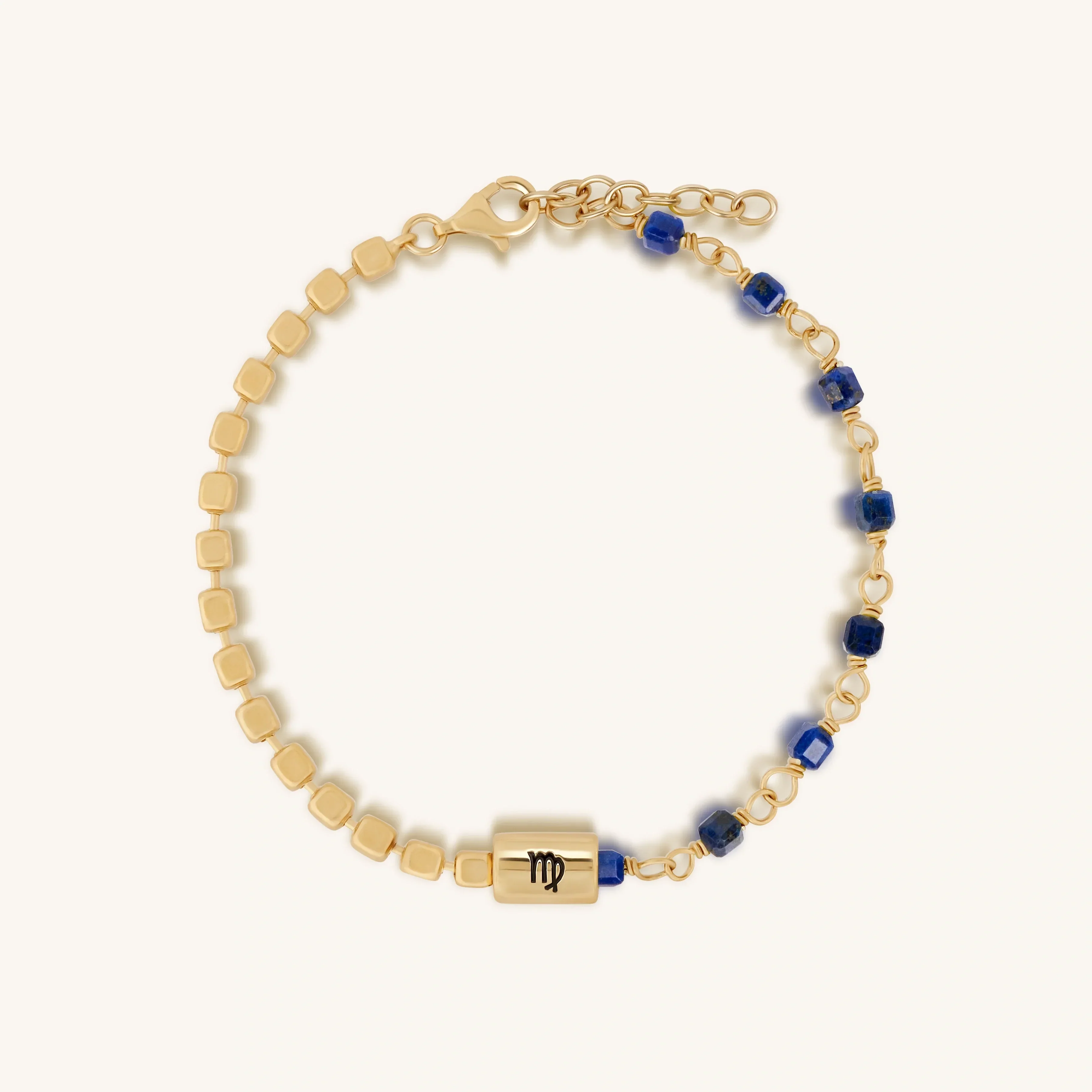 Pragmatic Elegance Lapis Lazuli Virgo Bracelet