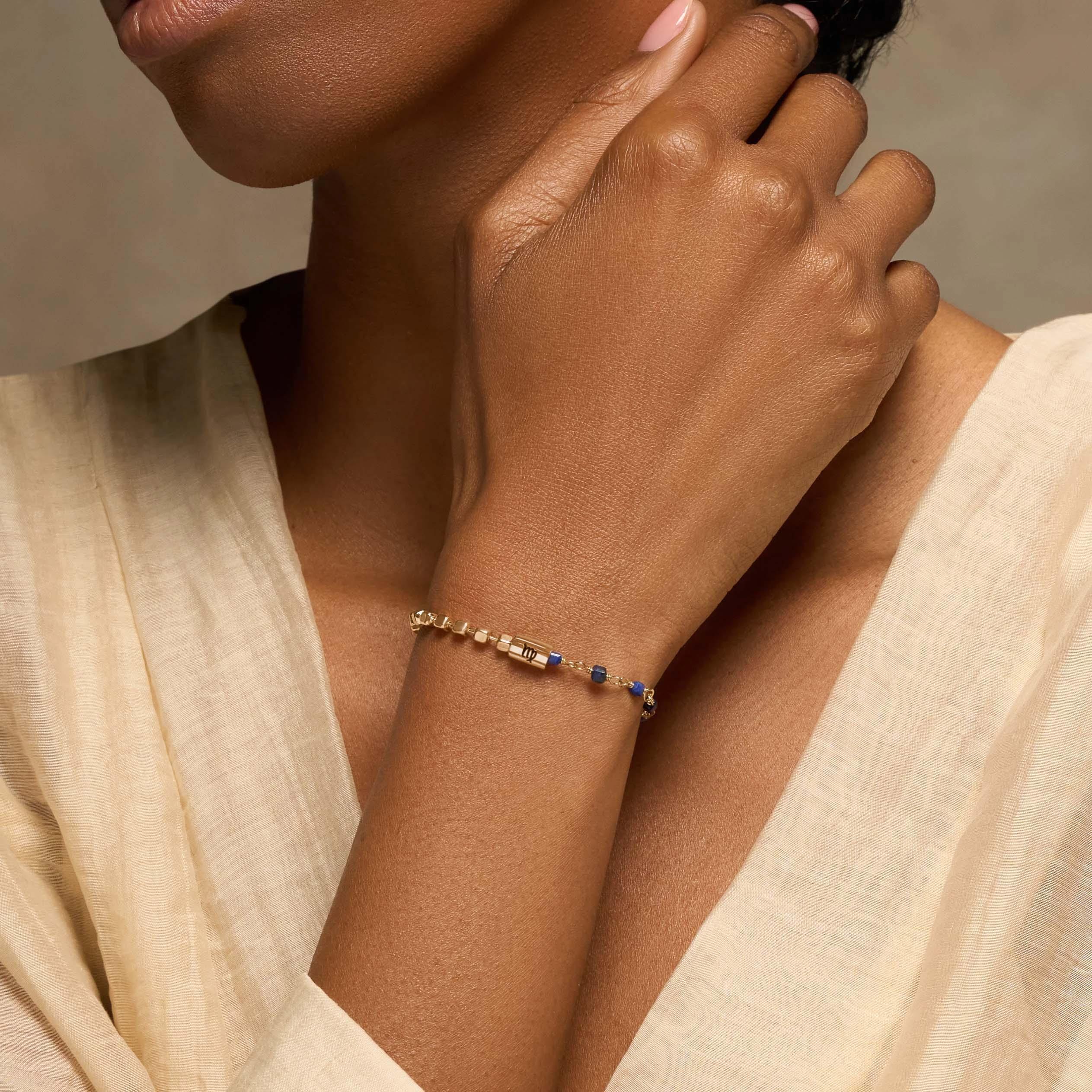 Pragmatic Elegance Lapis Lazuli Virgo Bracelet - Image 2