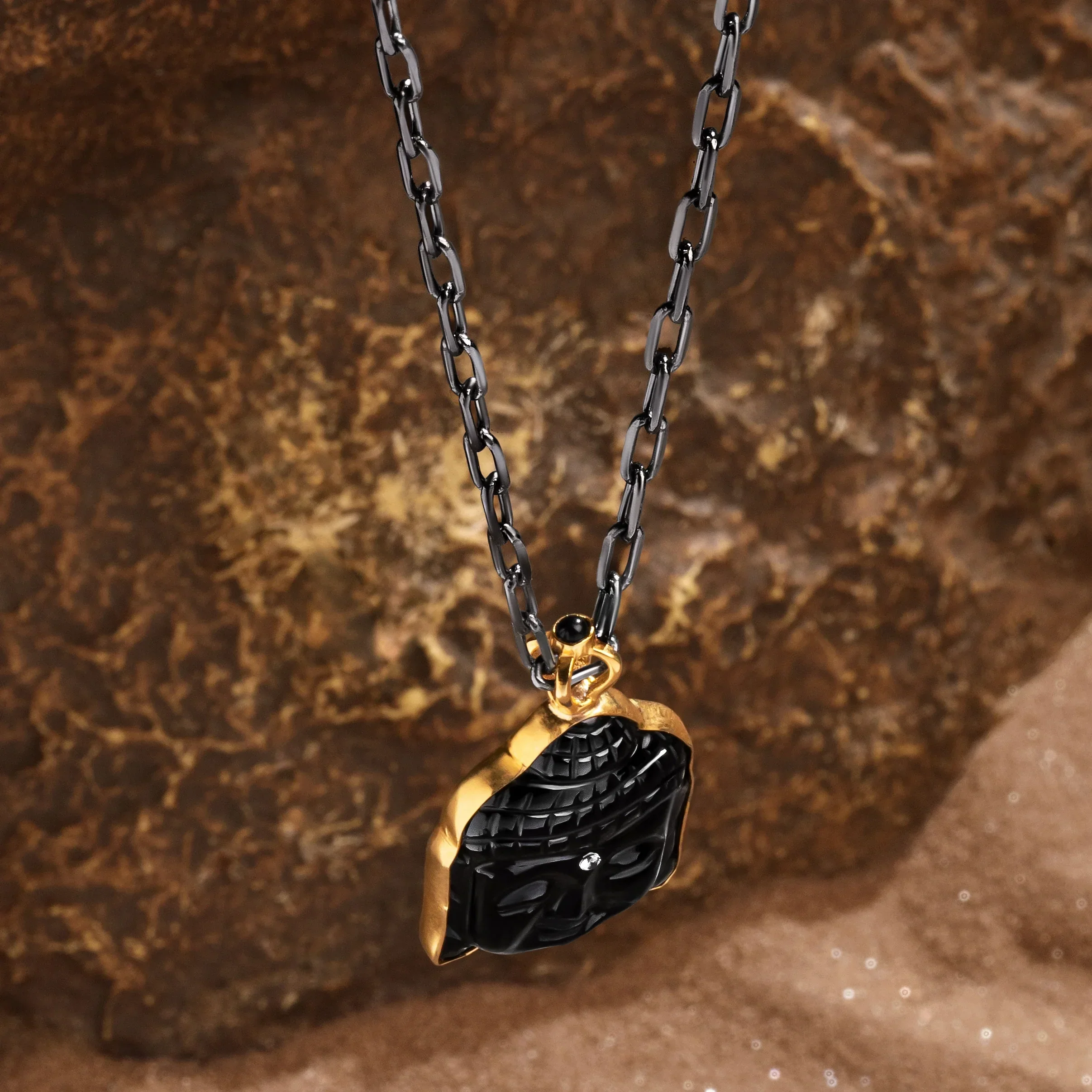 Present Moment Buddha Onyx Pendant - Image 3