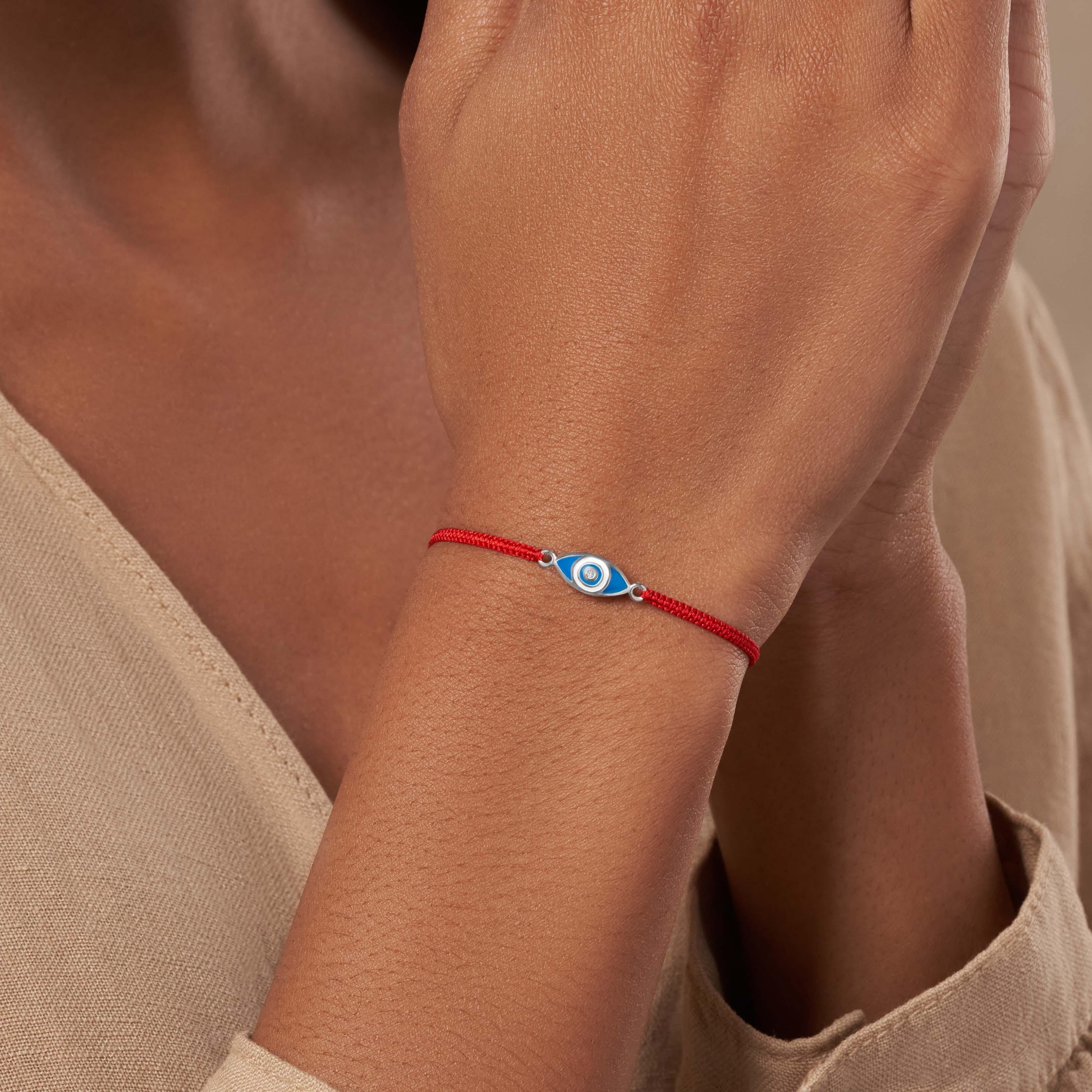 Prevent Harm - Red String Evil Eye Charm Bracelet - Image 2