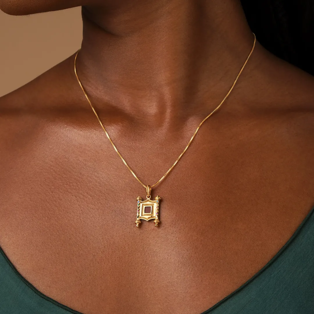Prism of Faith 12 Tribes Gem Torah Nano Chip Necklace - Image 2