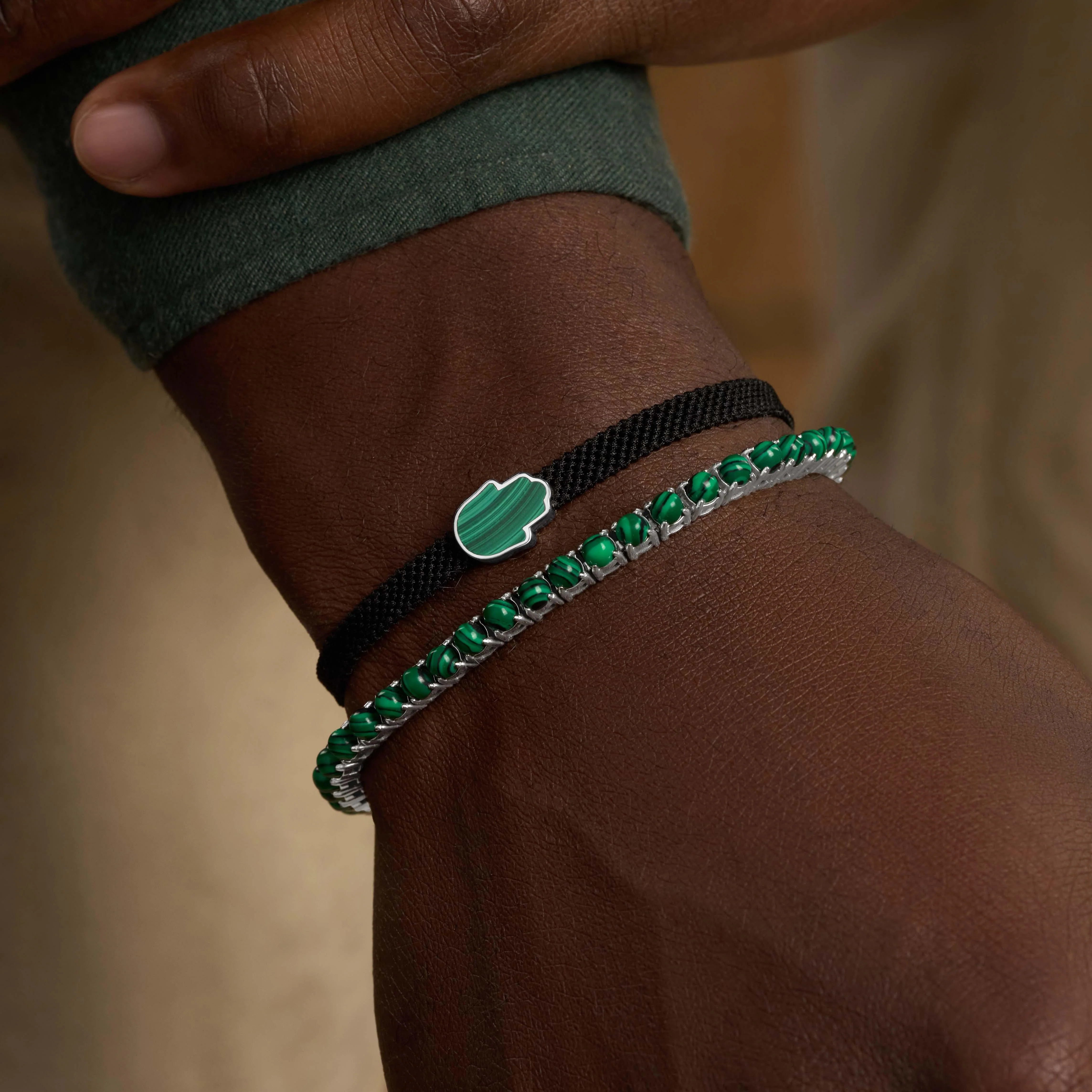 Prosperous Endeavor Malachite Bracelet - Image 2