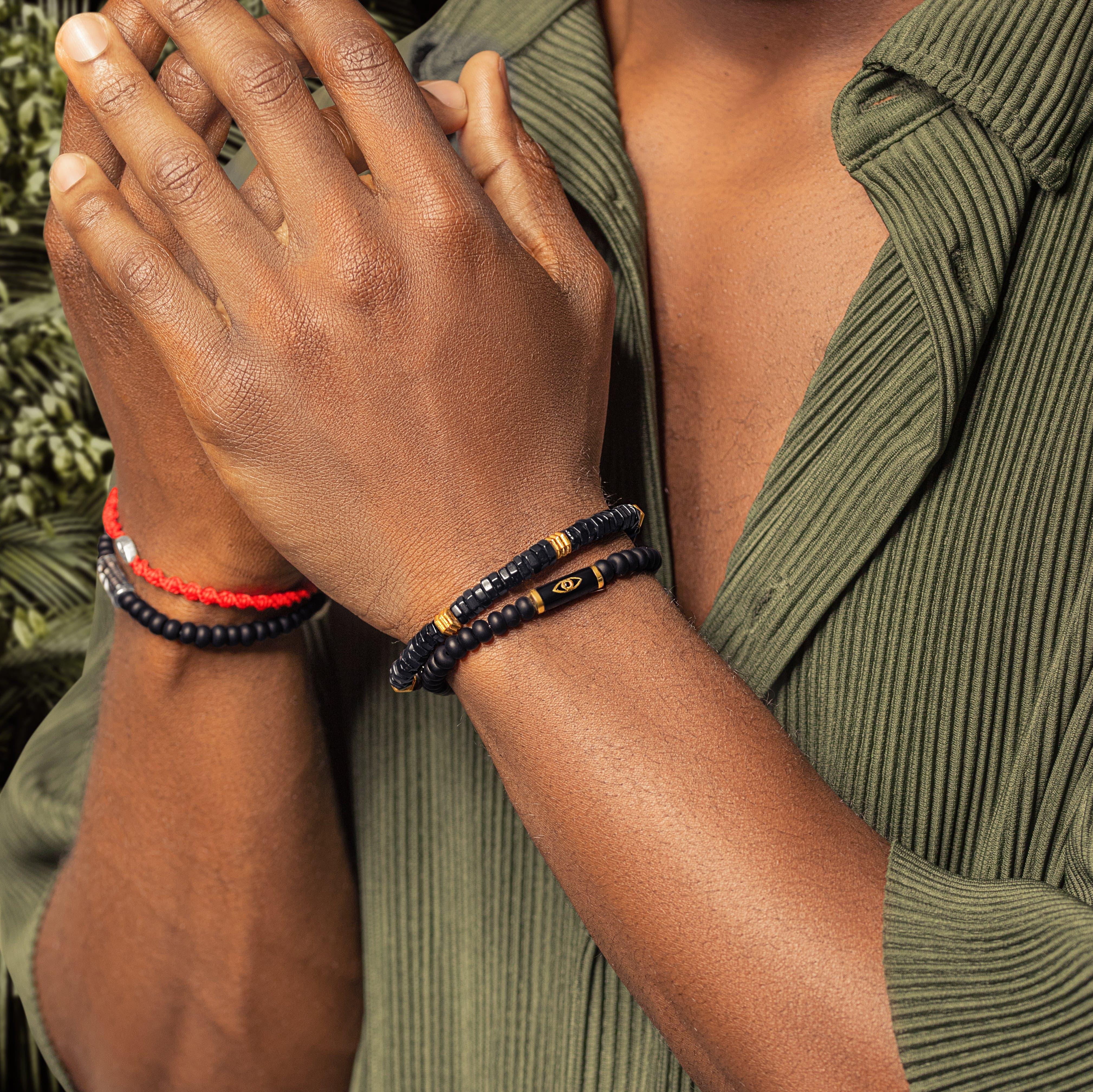 Prosperous Journey - Evil Eye Onyx Bracelet - Image 2