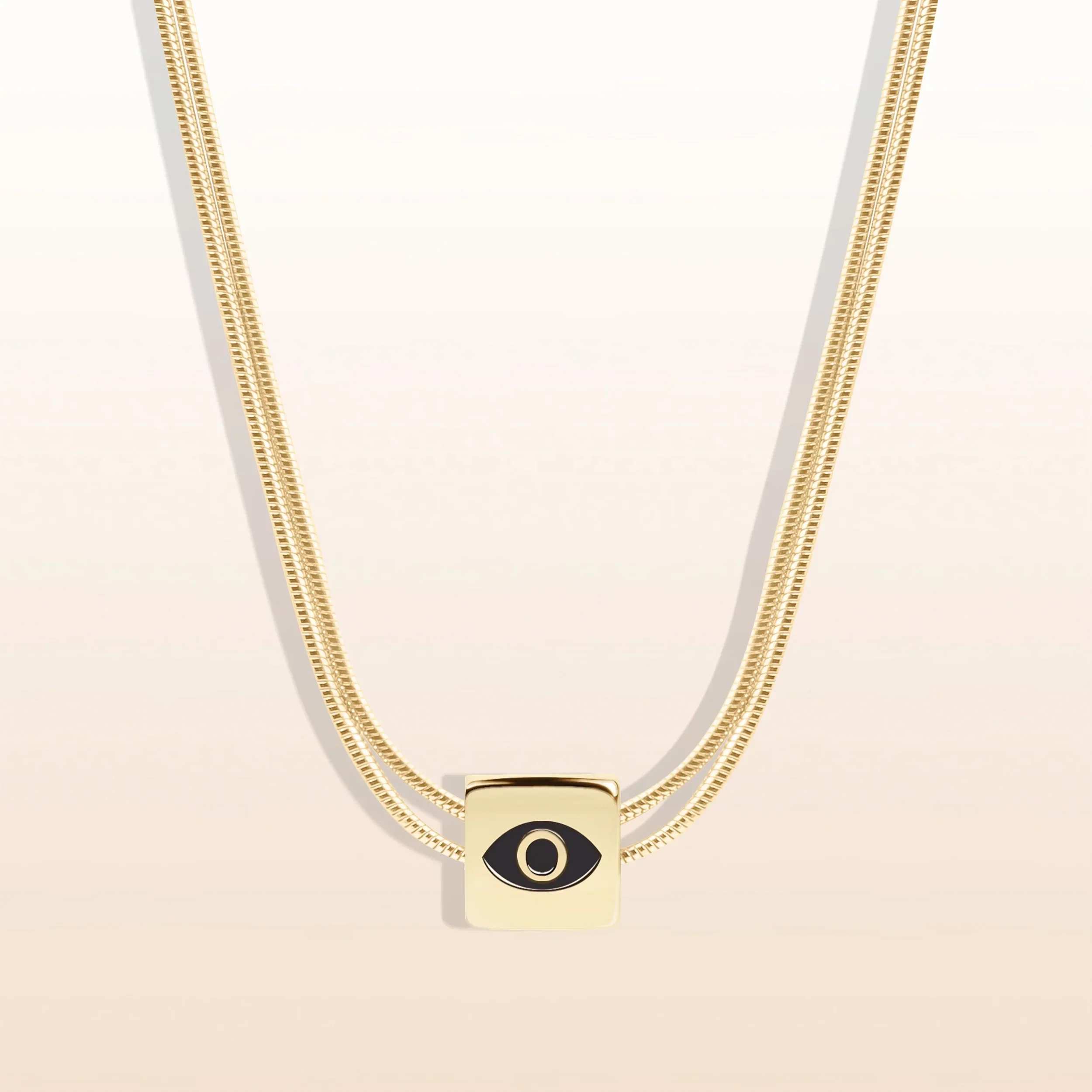 Protect & Balance - Mother of Pearl Evil Eye June Birthstone Necklace - Image 5
