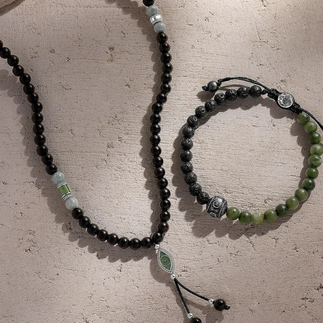 Protective Abundance Onyx & Jade Multi-Symbol Set